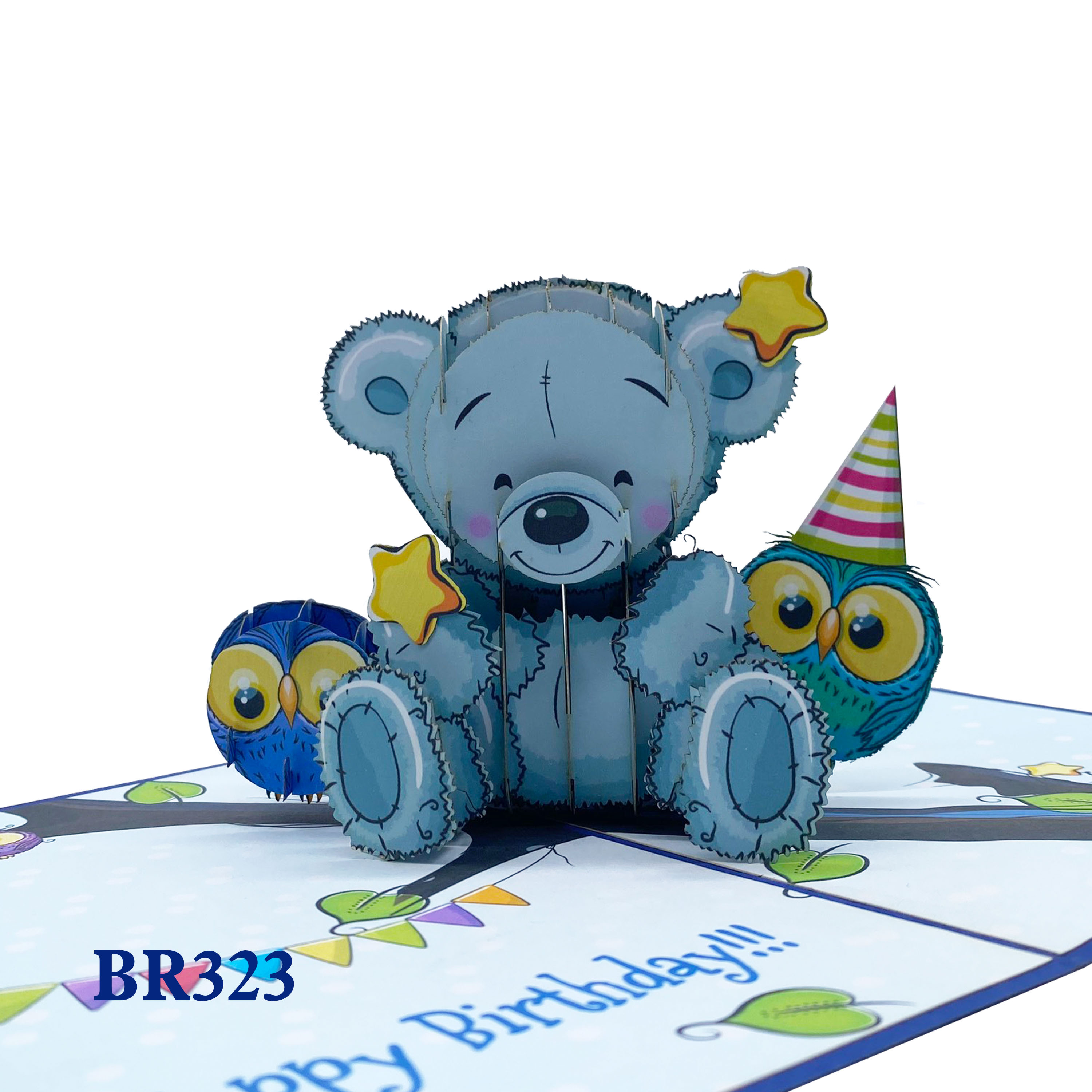 Happy Birthday Teddy Bear Pop Up Card