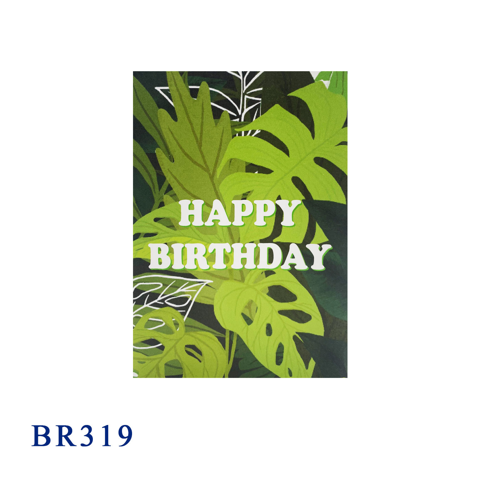 Happy Birthday Tropical Trees Pop Up Card
