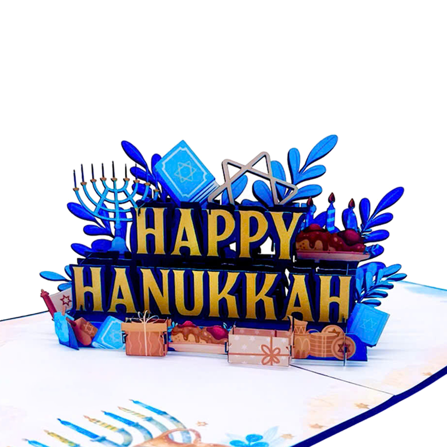 Happy Hanukkah Pop-up Card