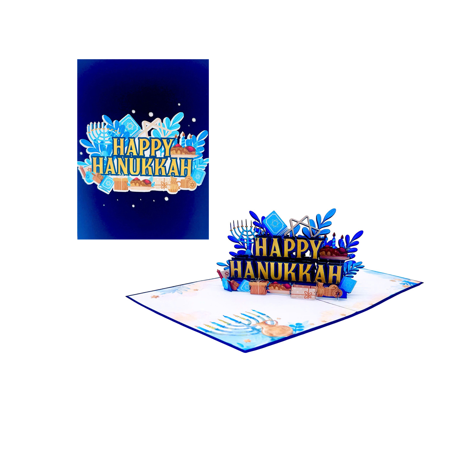 Happy Hanukkah Pop-up Card