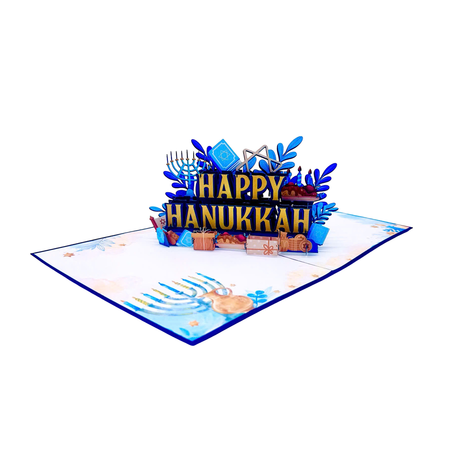 Happy Hanukkah Pop-up Card