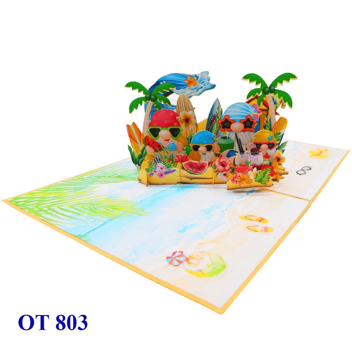 Happy Holiday Gnome Pop Up Card