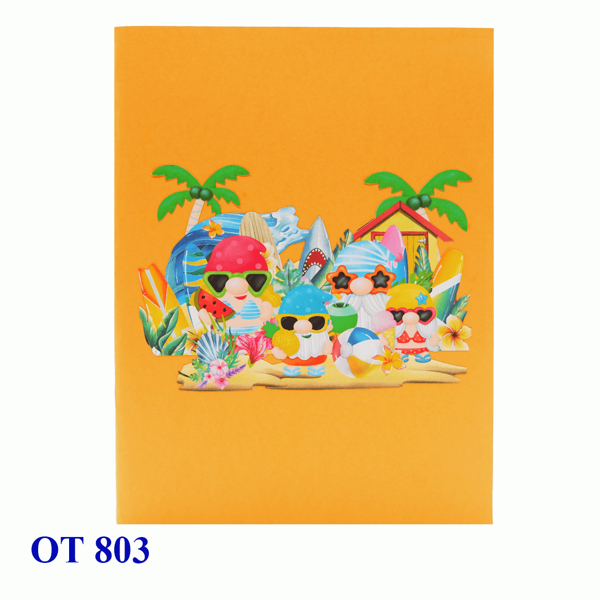 Happy Holiday Gnome Pop Up Card