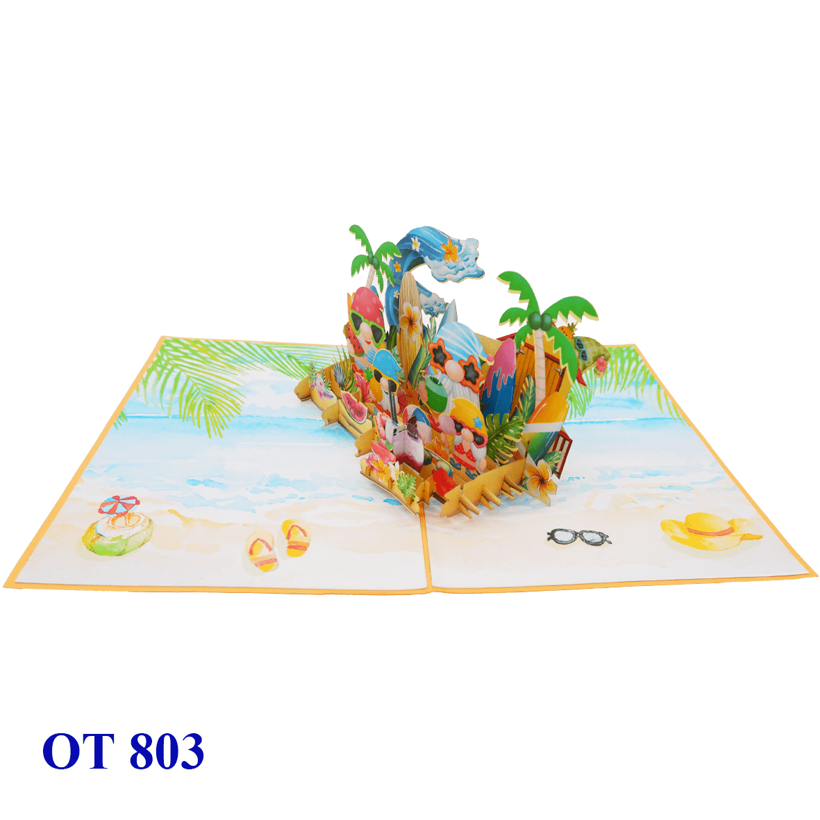 Happy Holiday Gnome Pop Up Card