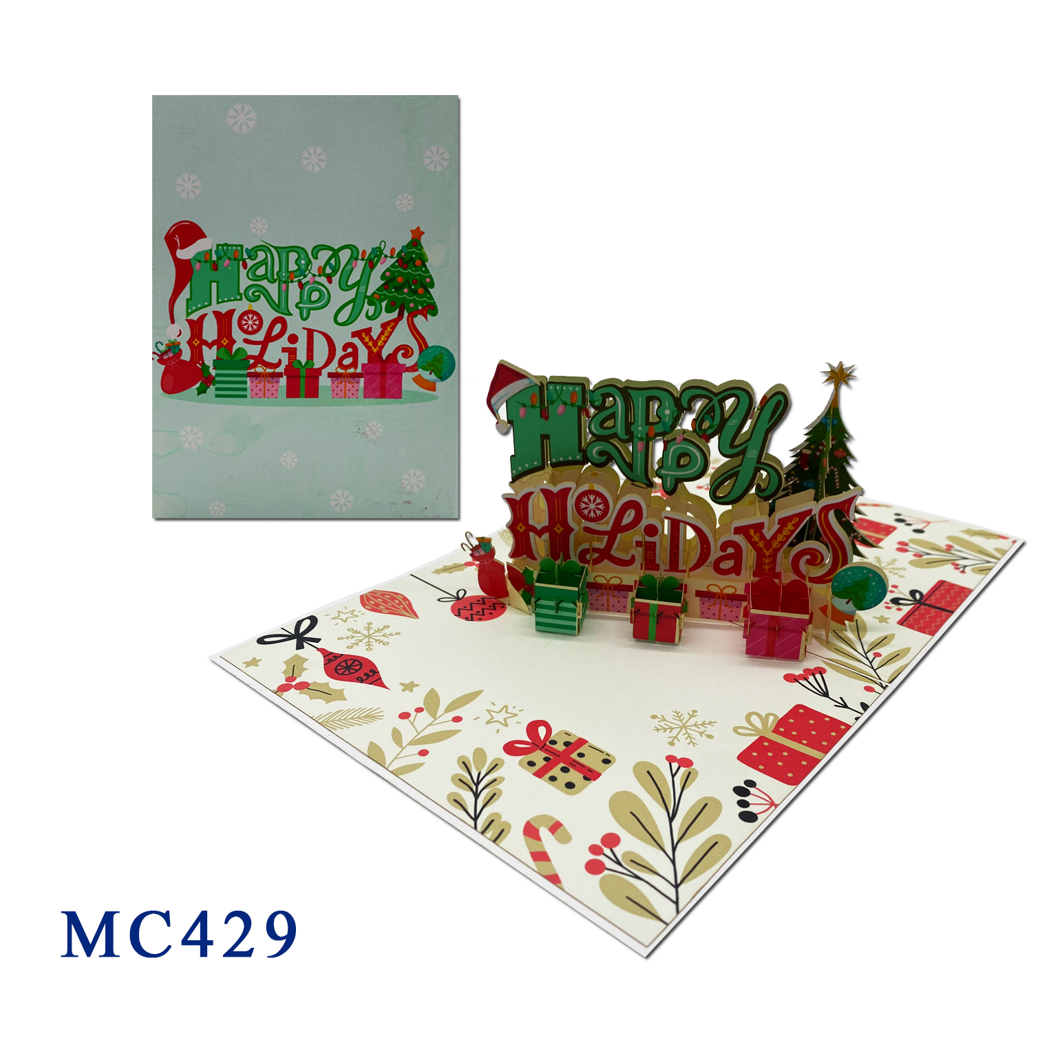 Happy Holiday Pop Up Card