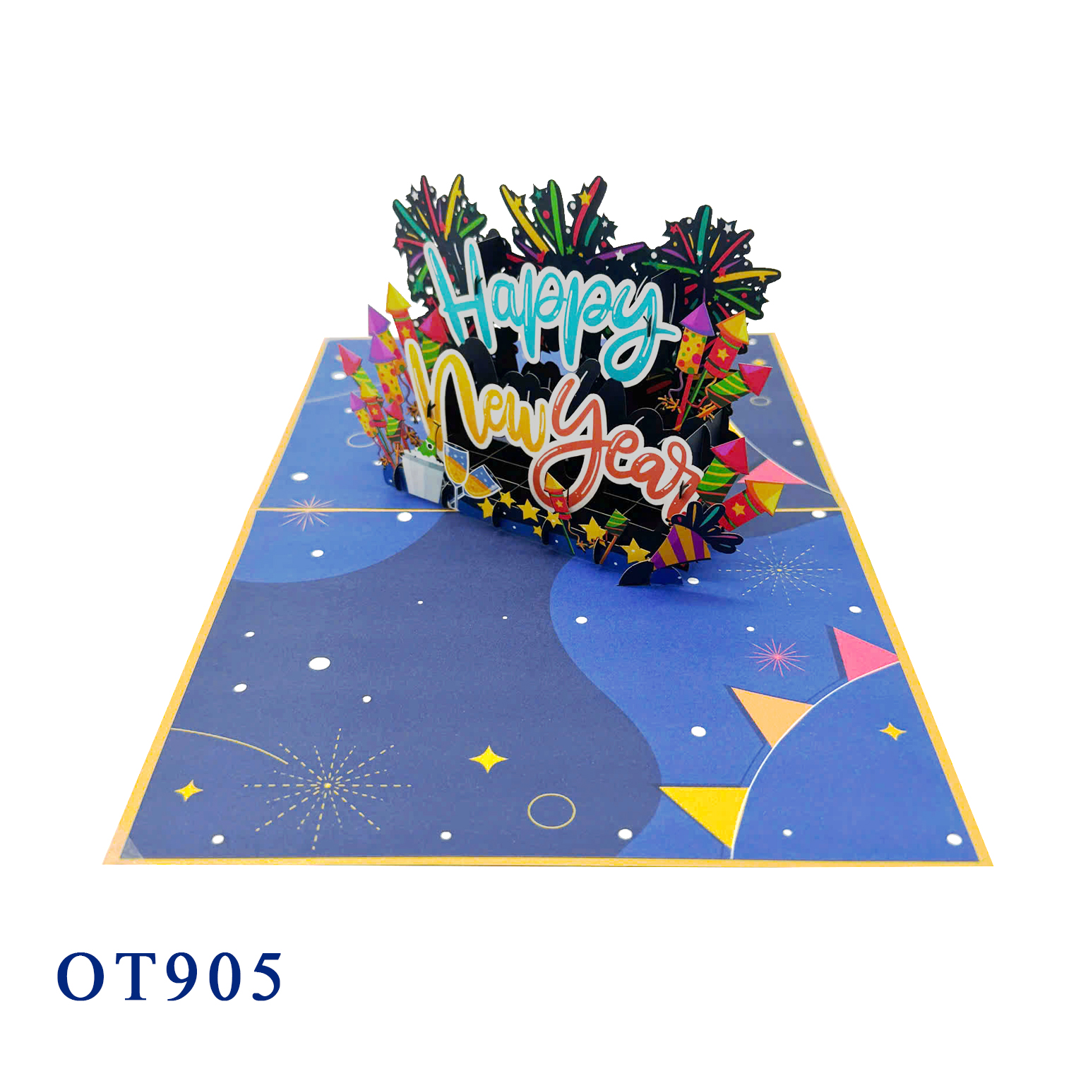 Happy New Year Pop Up Card