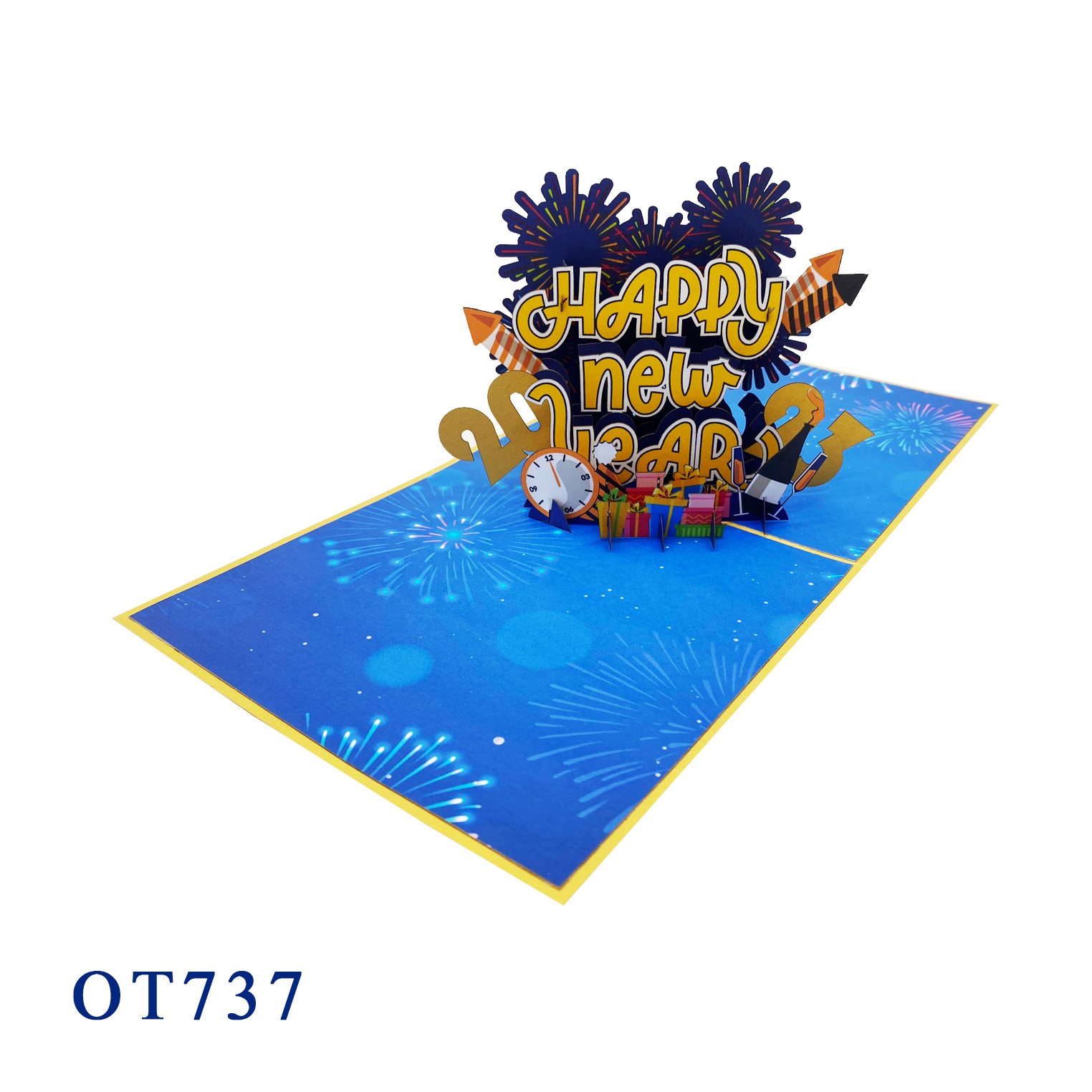 Happy New Year Pop Up Card