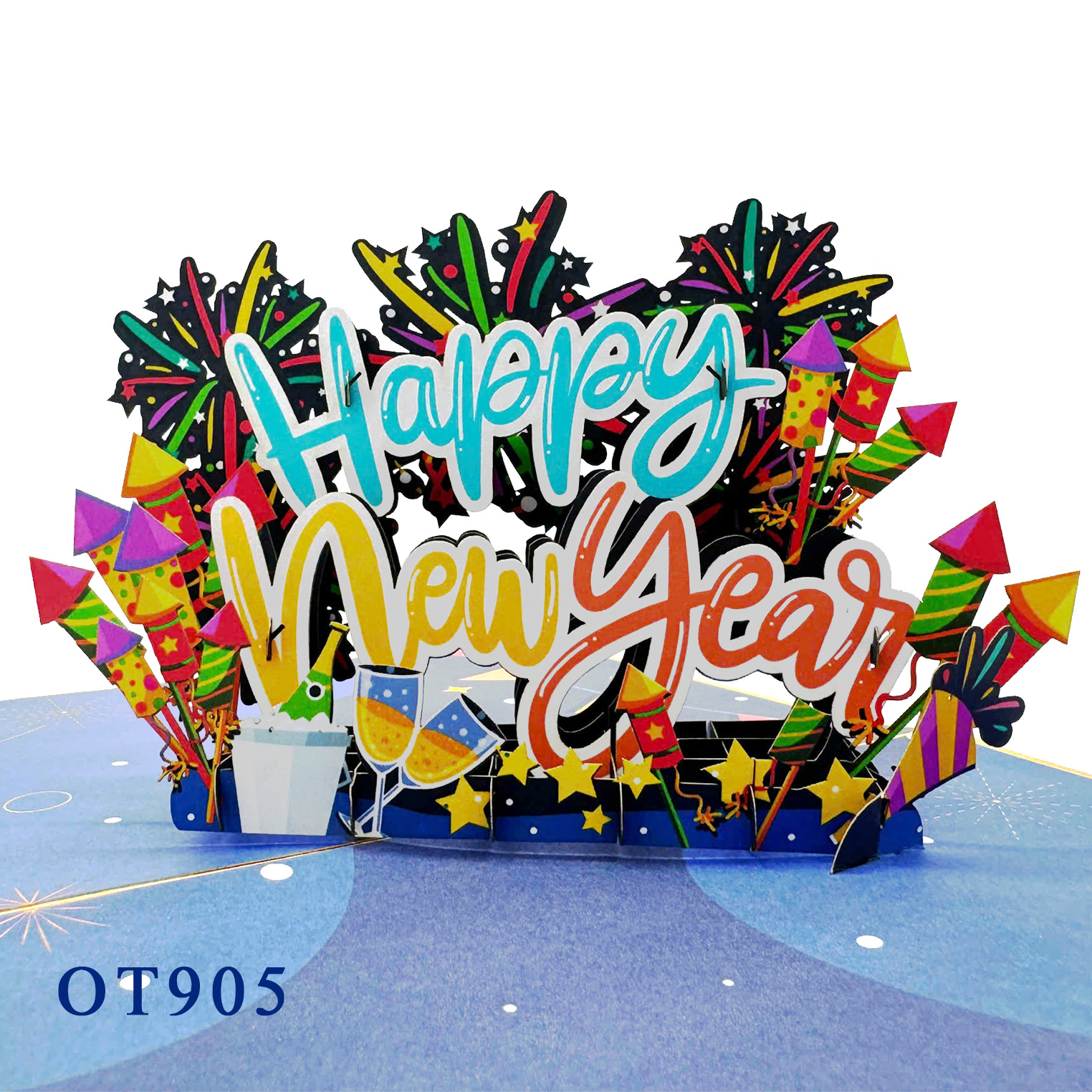 Happy New Year Pop Up Card