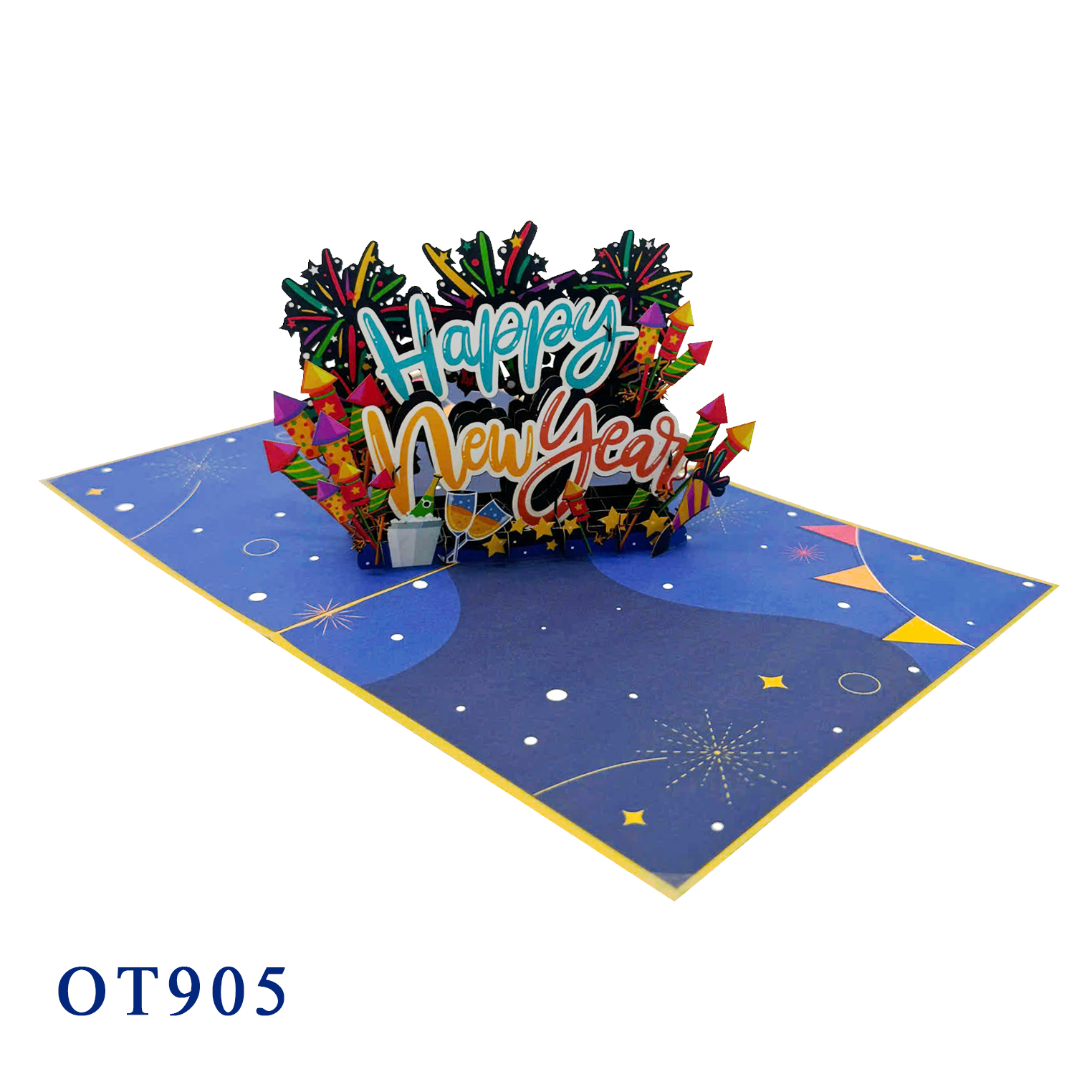 Happy New Year Pop Up Card