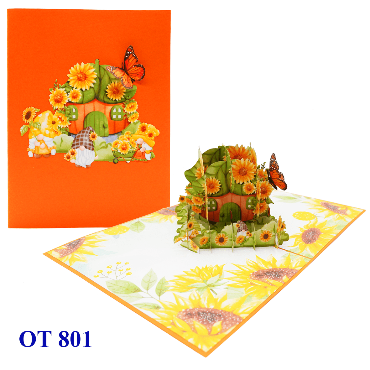 Happy Spring Gnome Pop Up Card