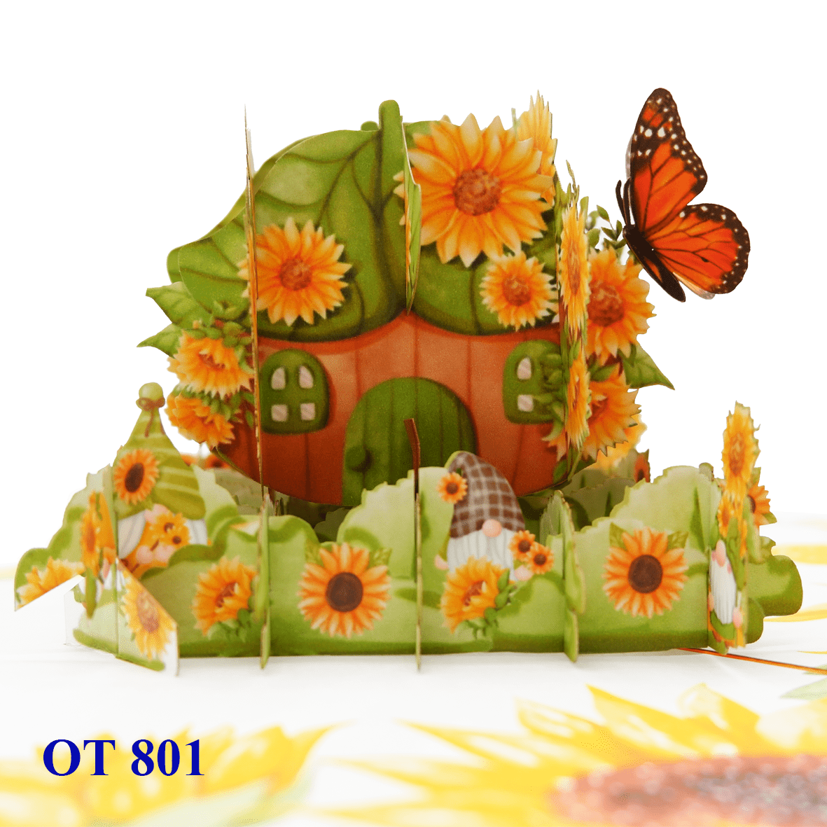 Happy Spring Gnome Pop Up Card