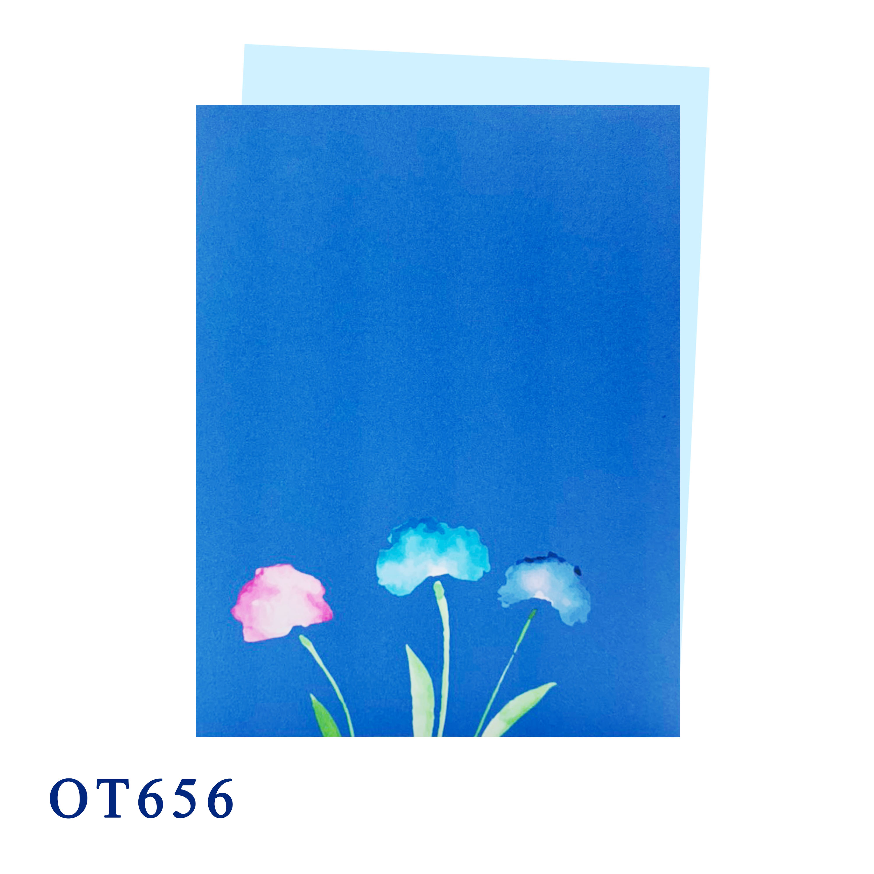 Blue Happy Spring Greeting Card