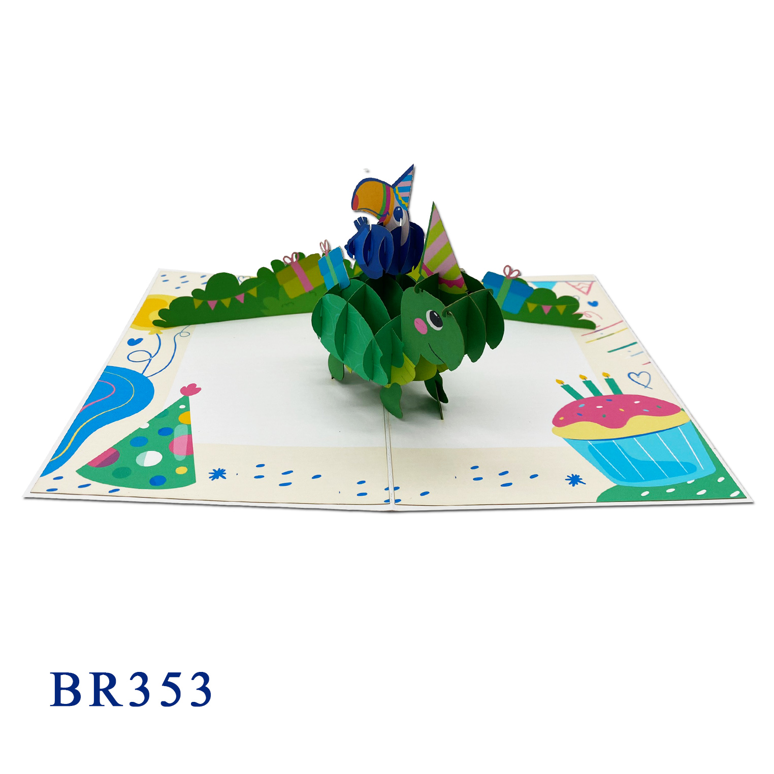 Happy Turtle Birthday Pop Up Card