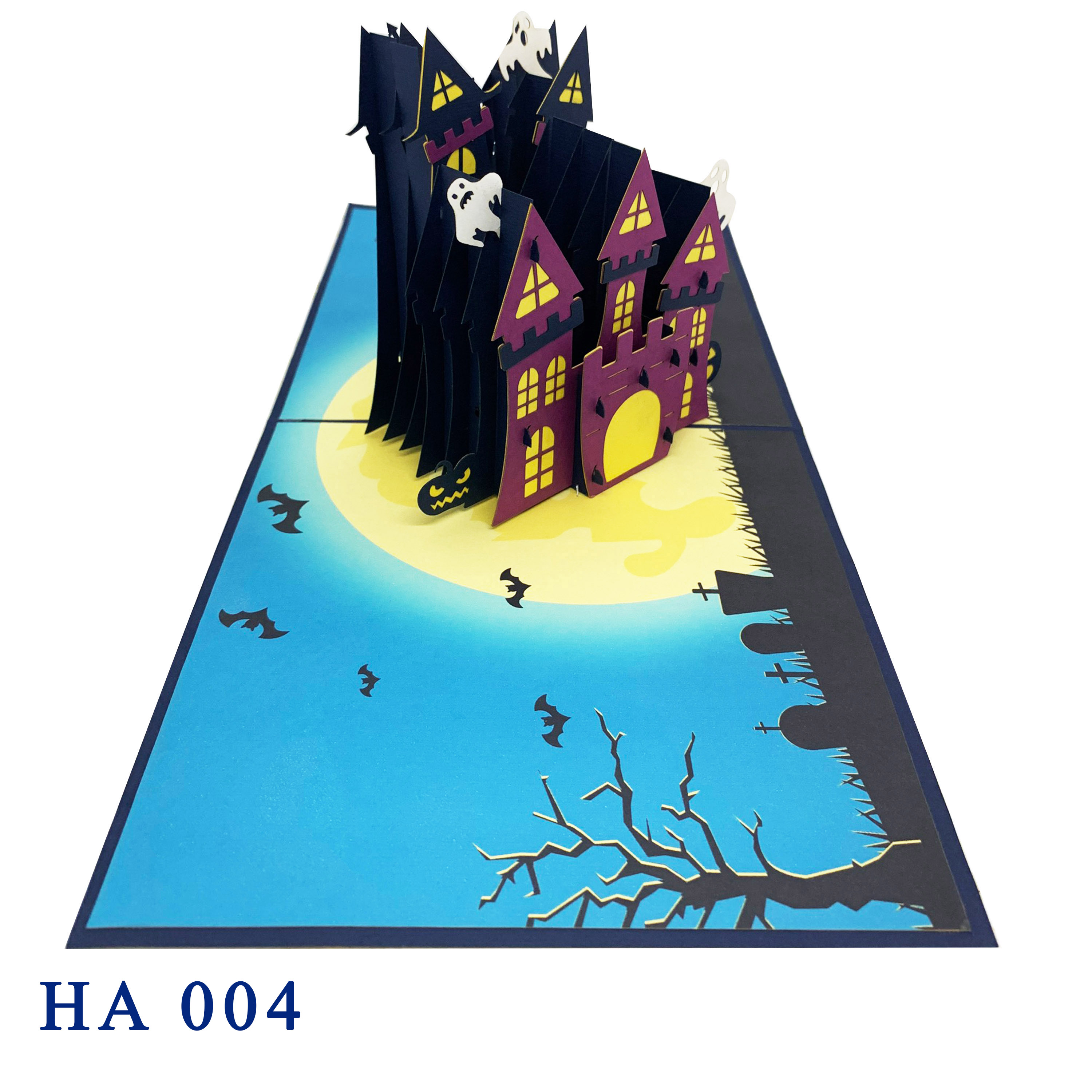 Haunted House Halloween Pop Up Card