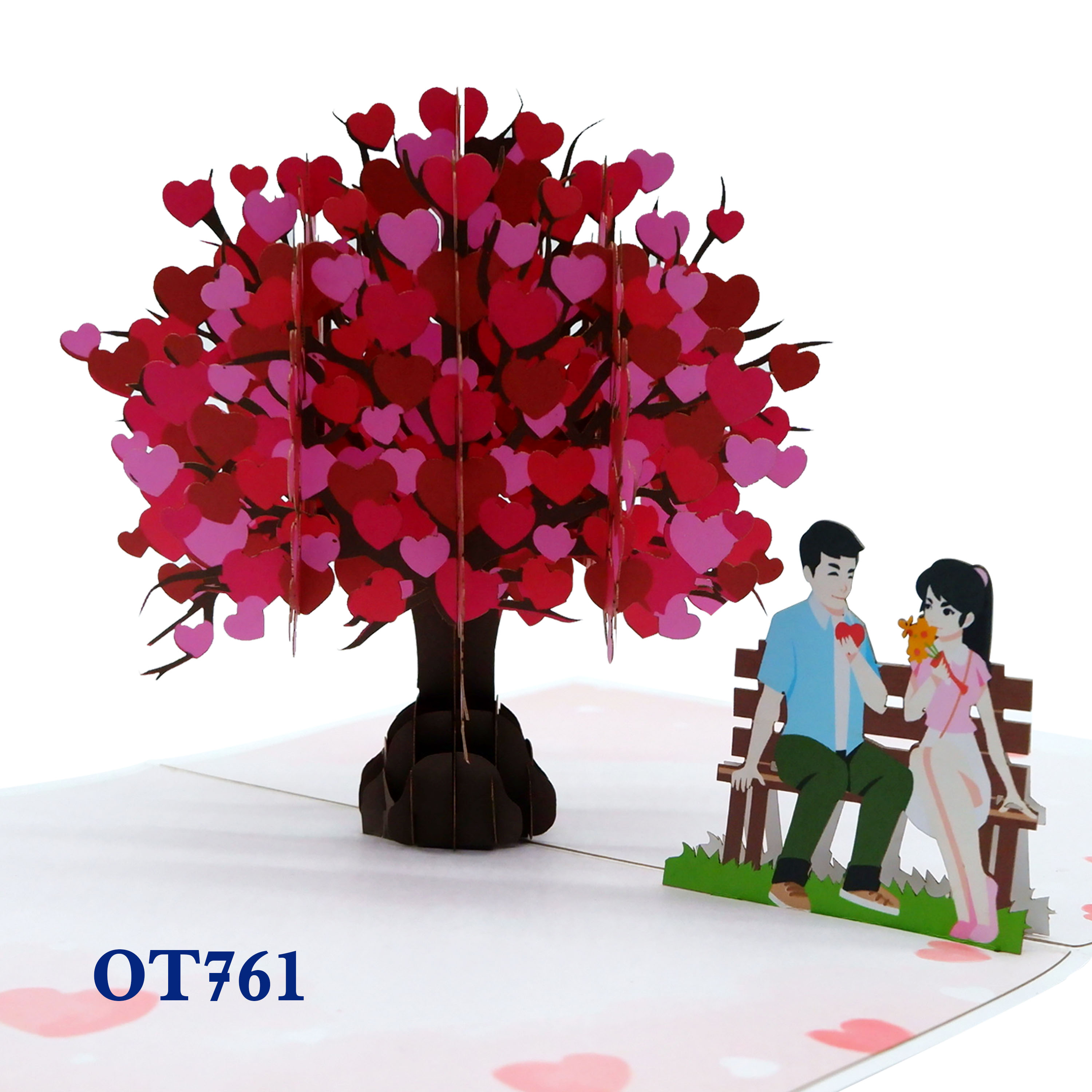 Hearts Tree Pop Up Card