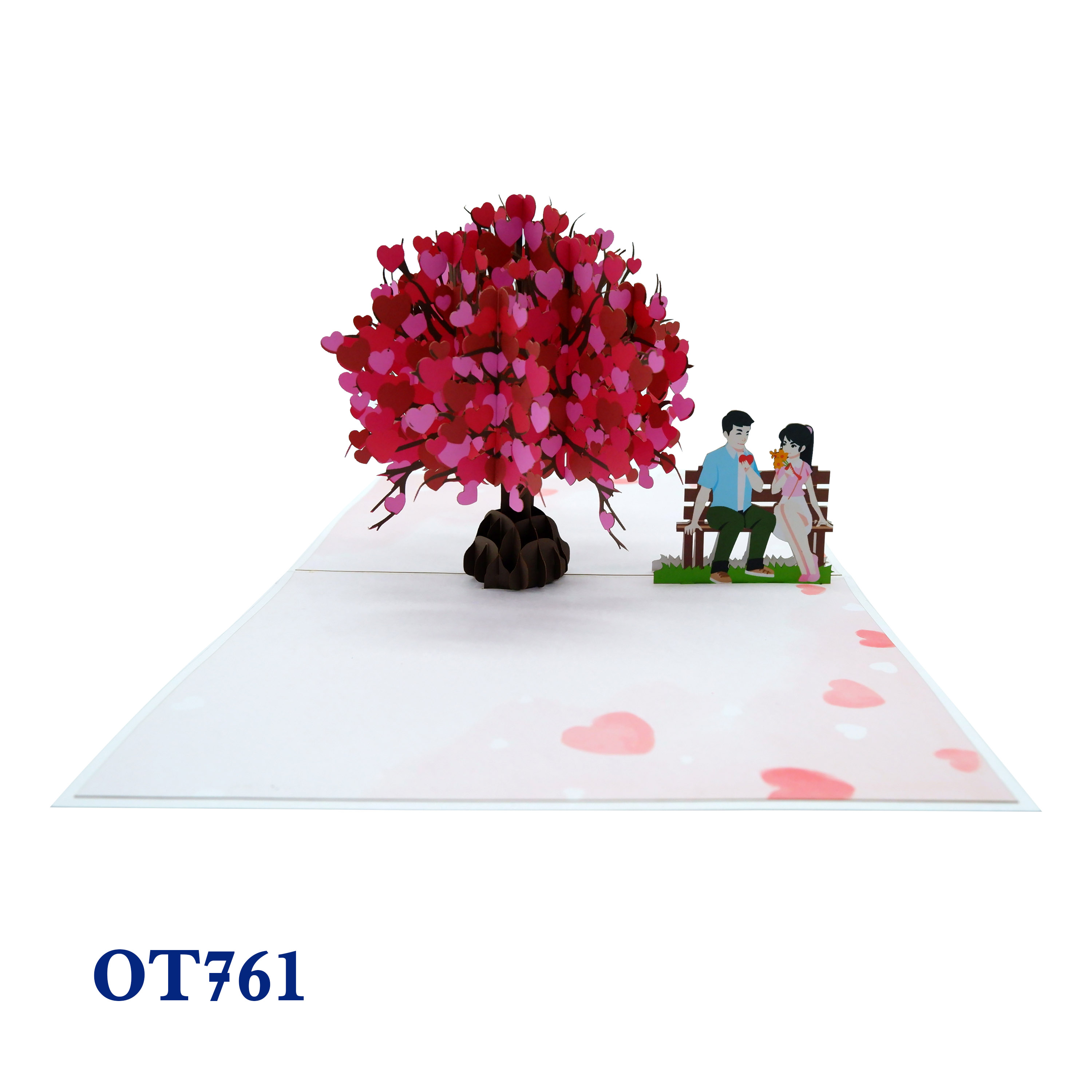 Hearts Tree Pop Up Card