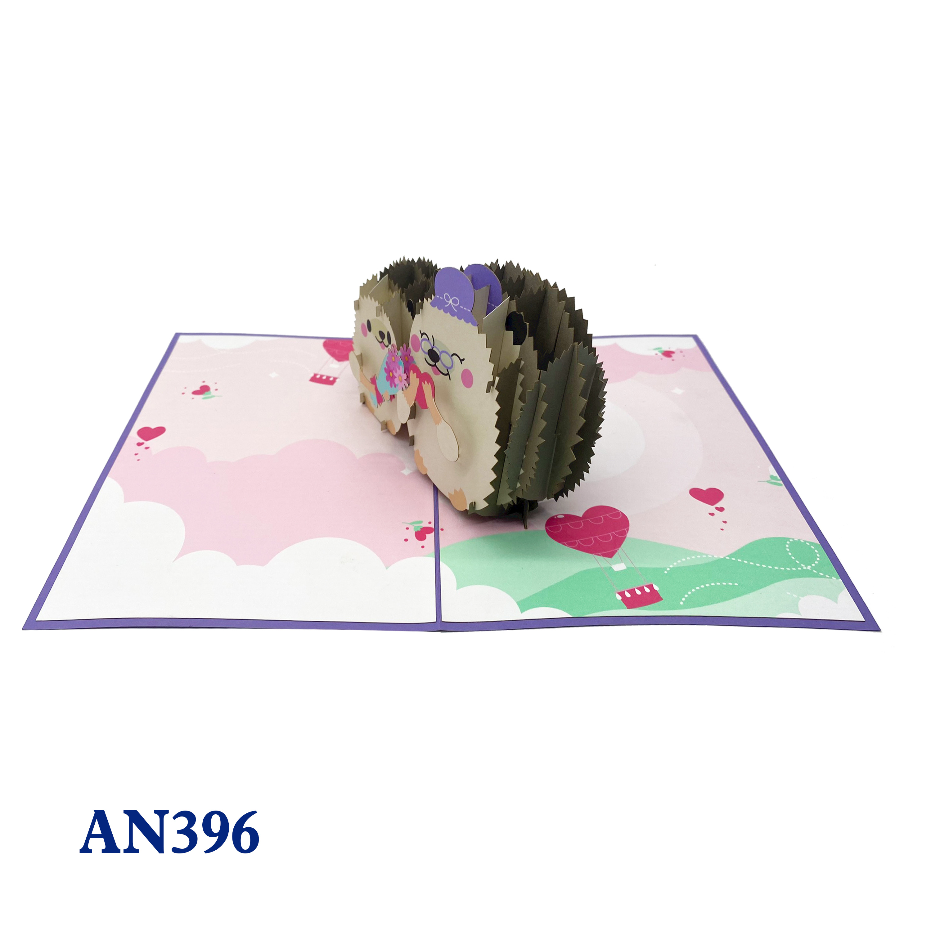 Hedgehogs Pop Up Card
