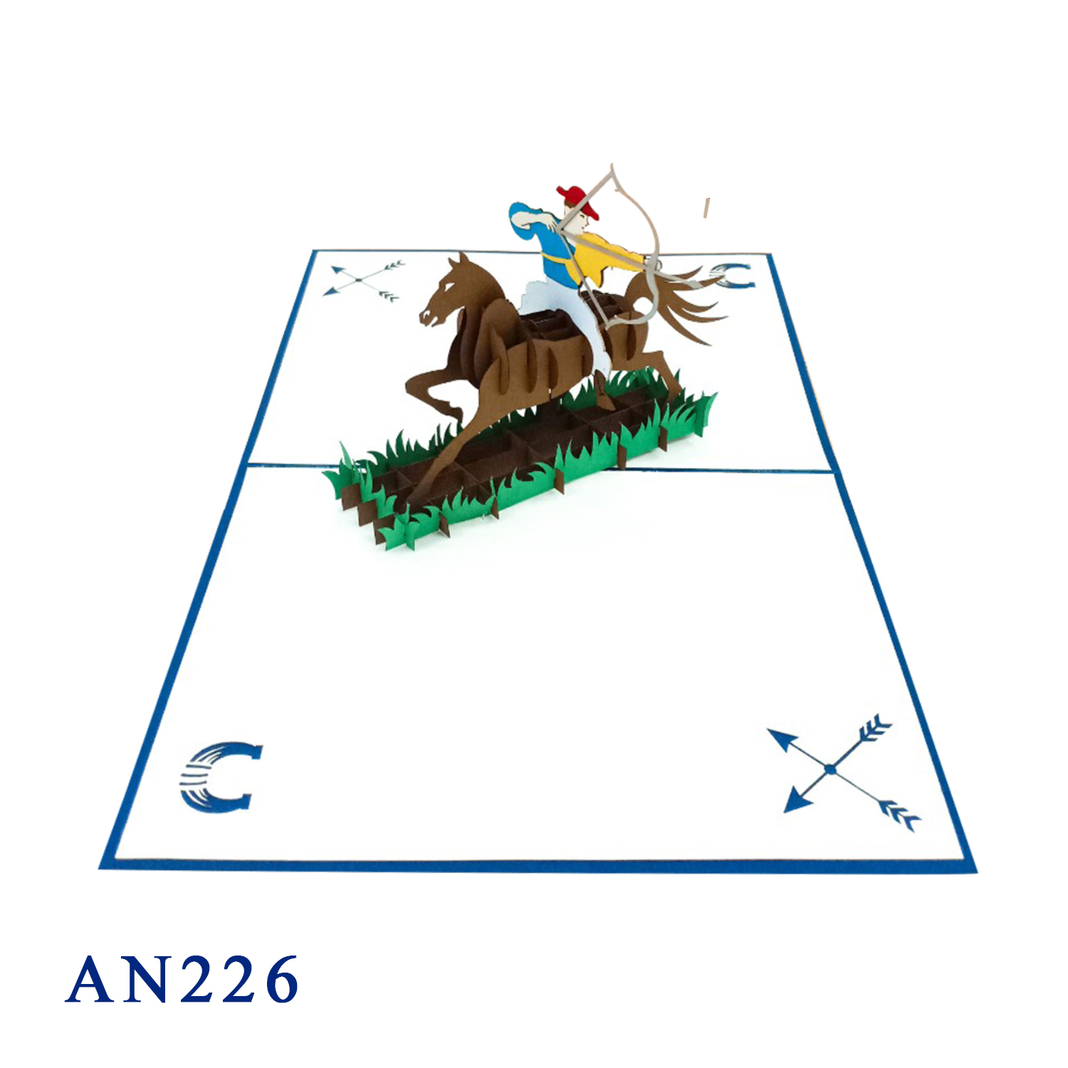 Horse Riding Pop Up Card