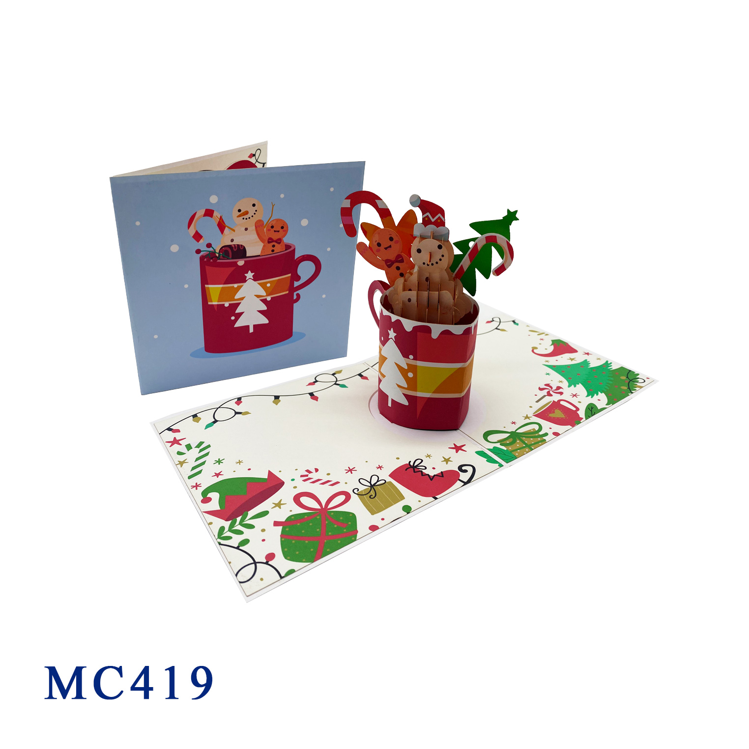 Hot Chocolate Cup Christmas Pop Up Card