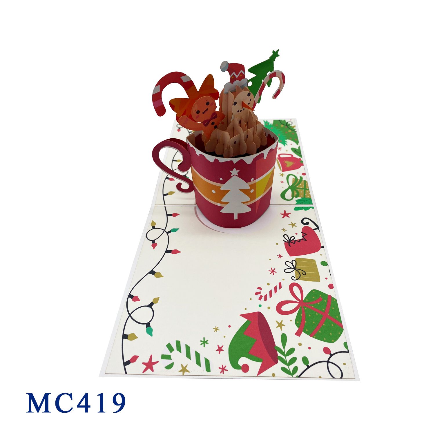 Hot Chocolate Cup Christmas Pop Up Card