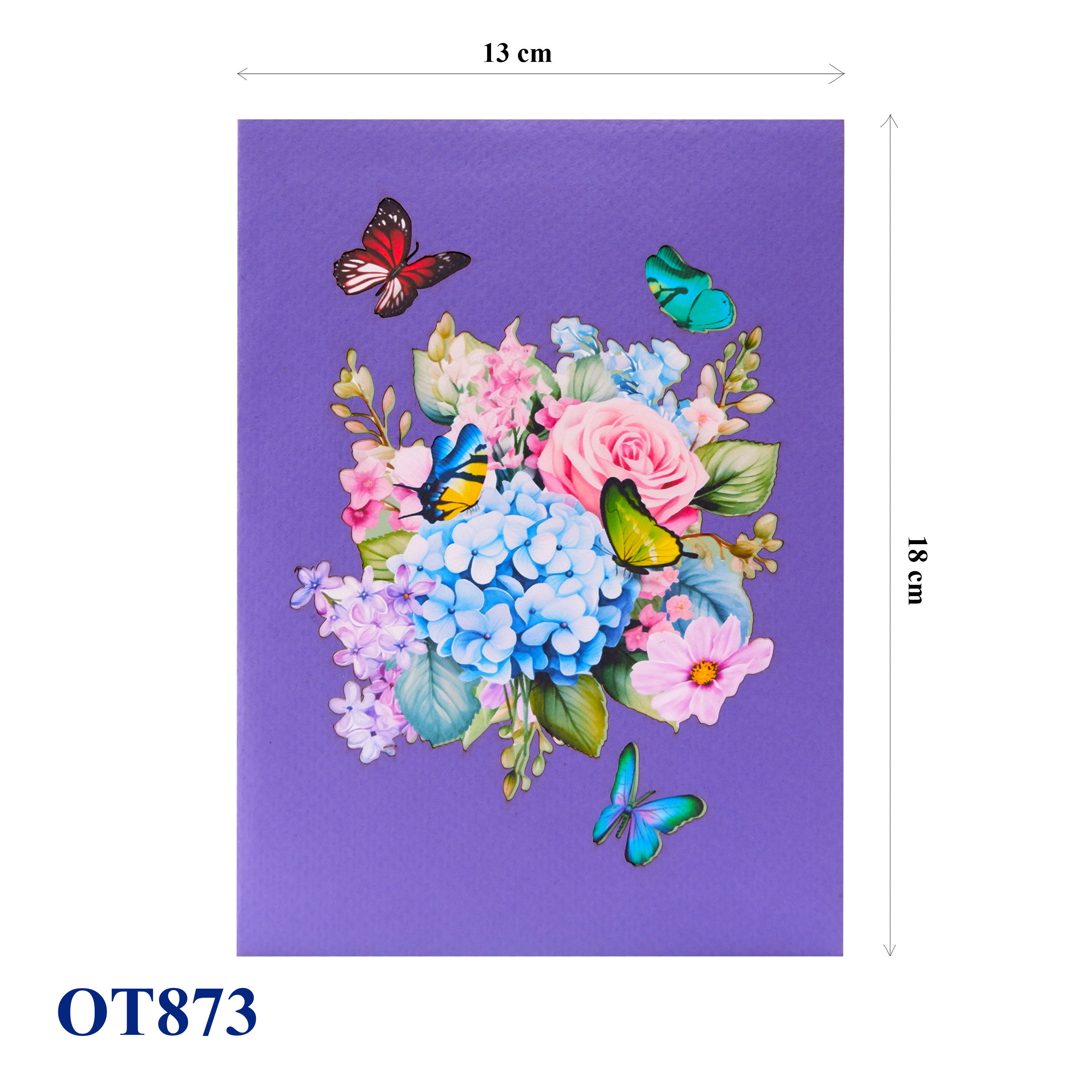 Hydrangea Pop Up Card