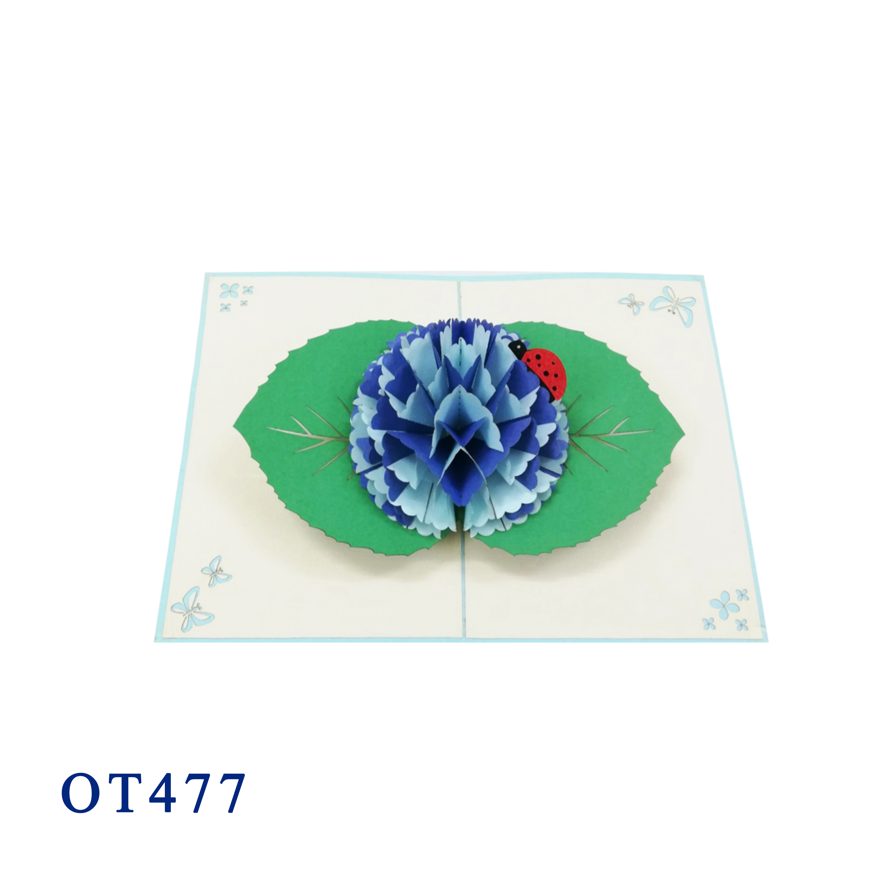 Hydrangea Pop Up Card