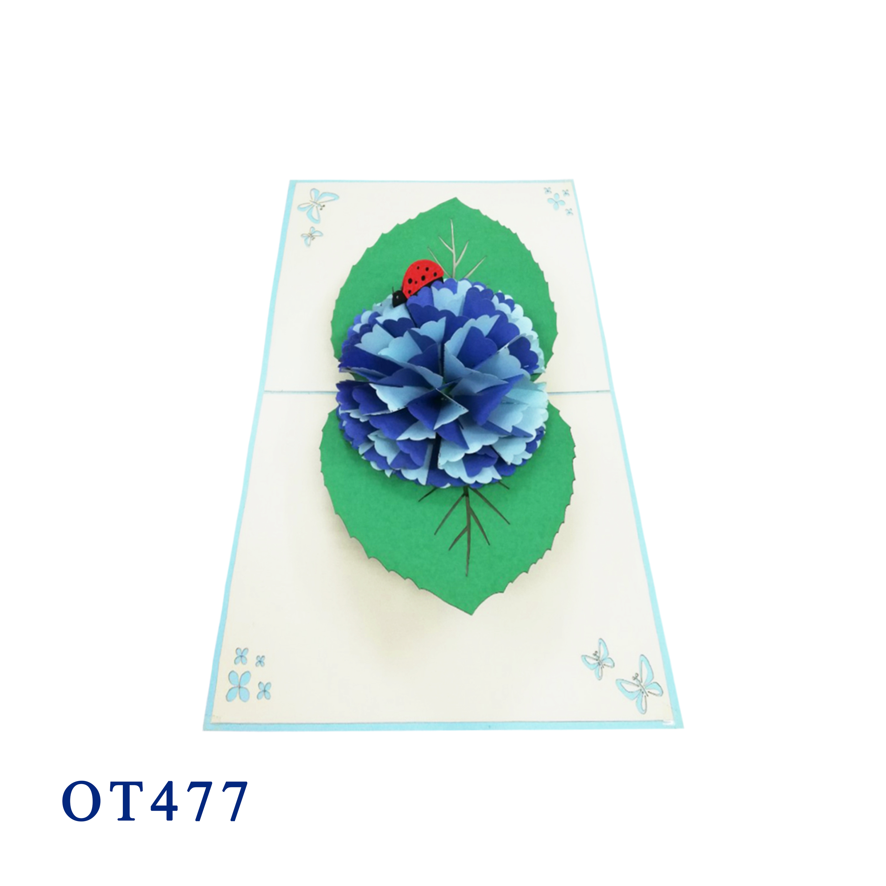 Hydrangea Pop Up Card