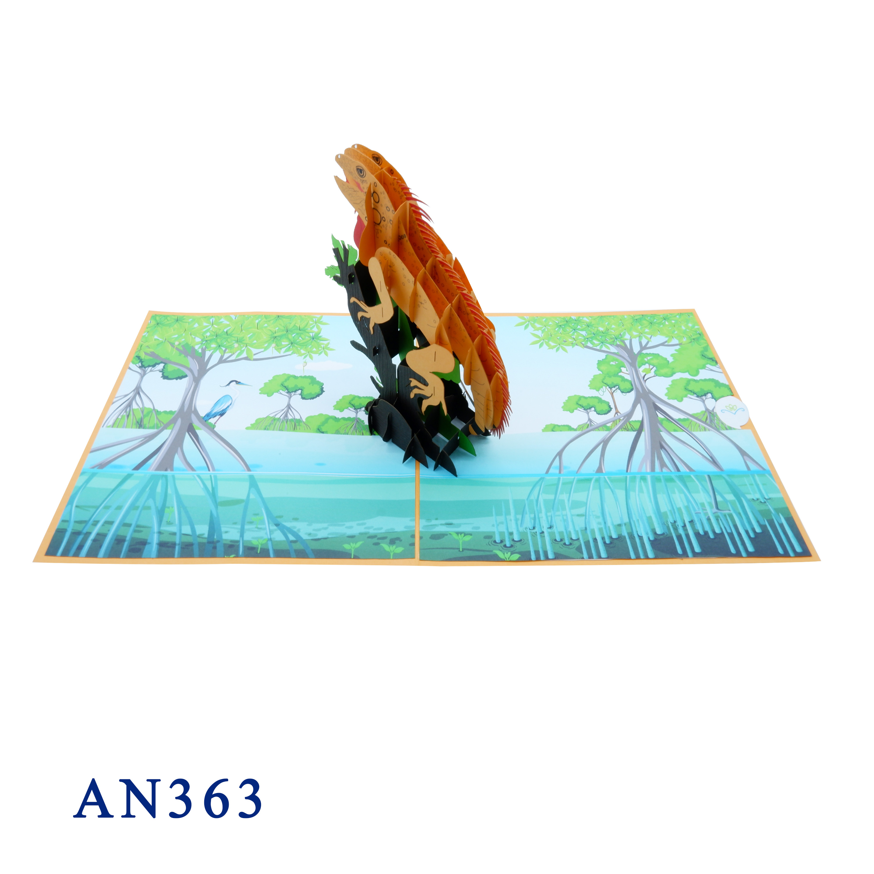 Iguana Pop Up Card