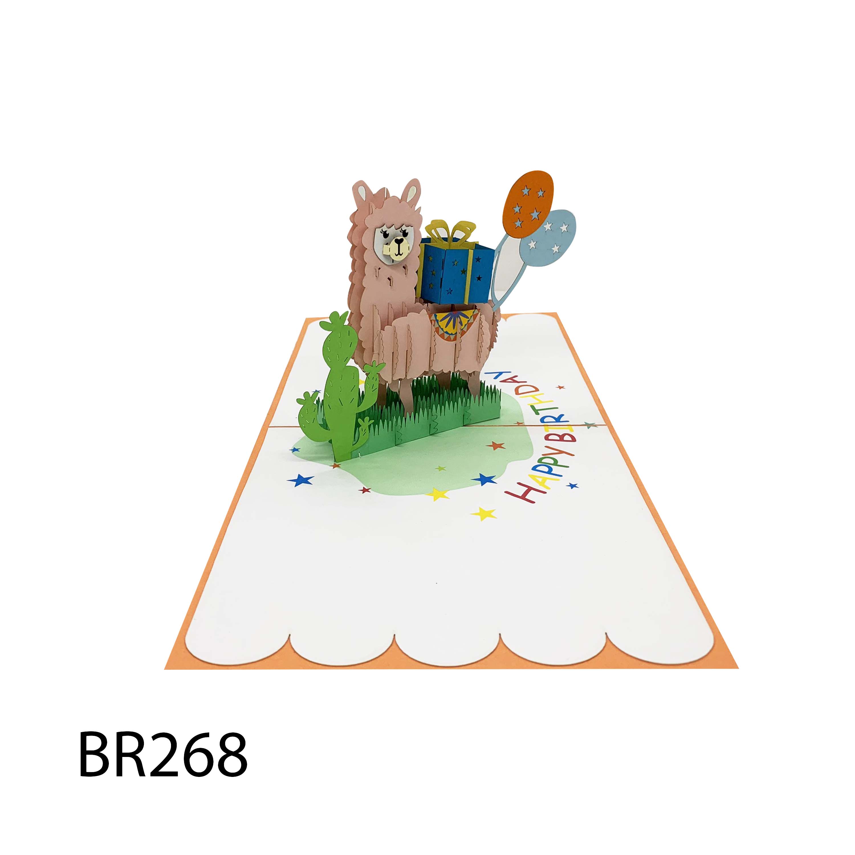 Llama Pop Up Card