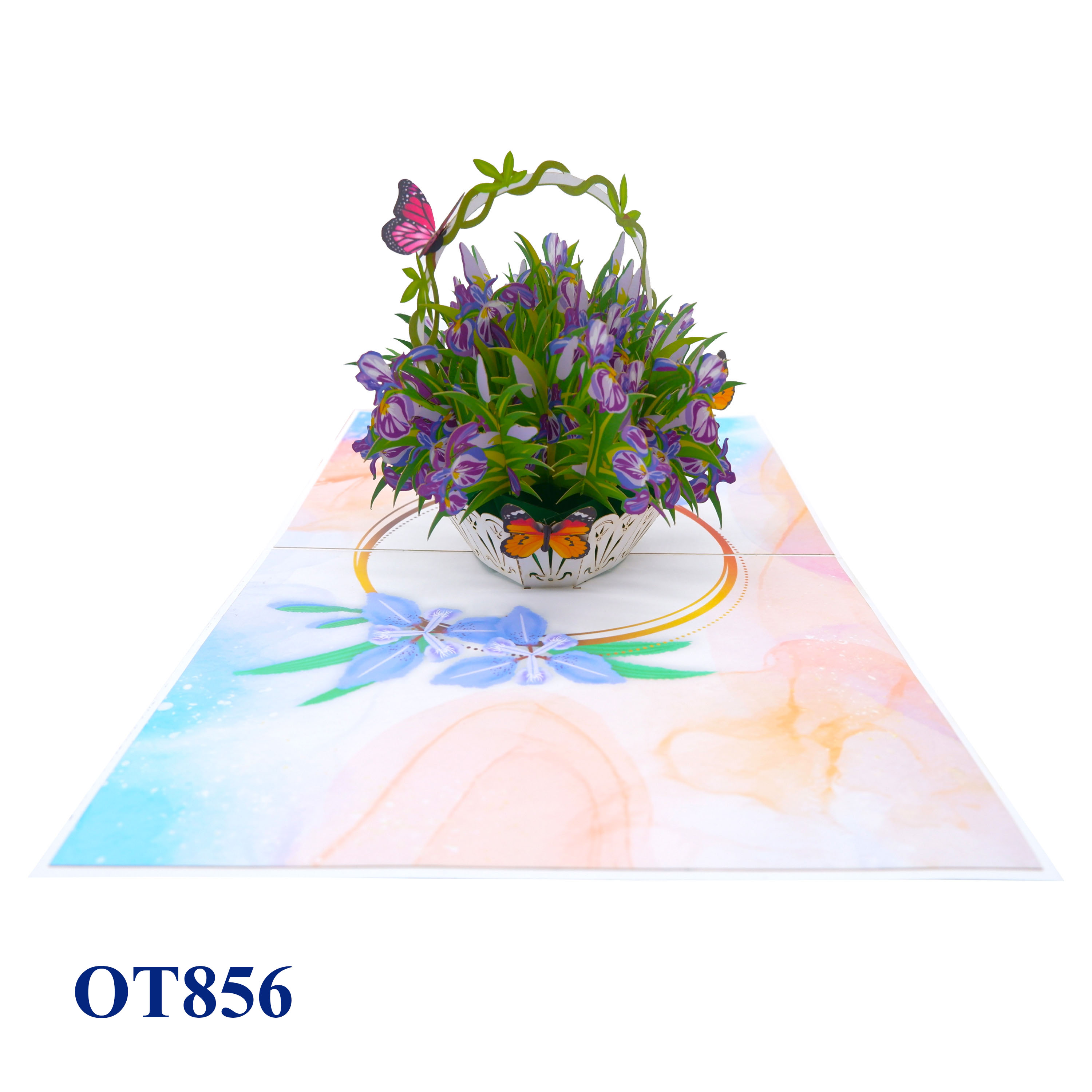 Iris Basket Pop Up Card