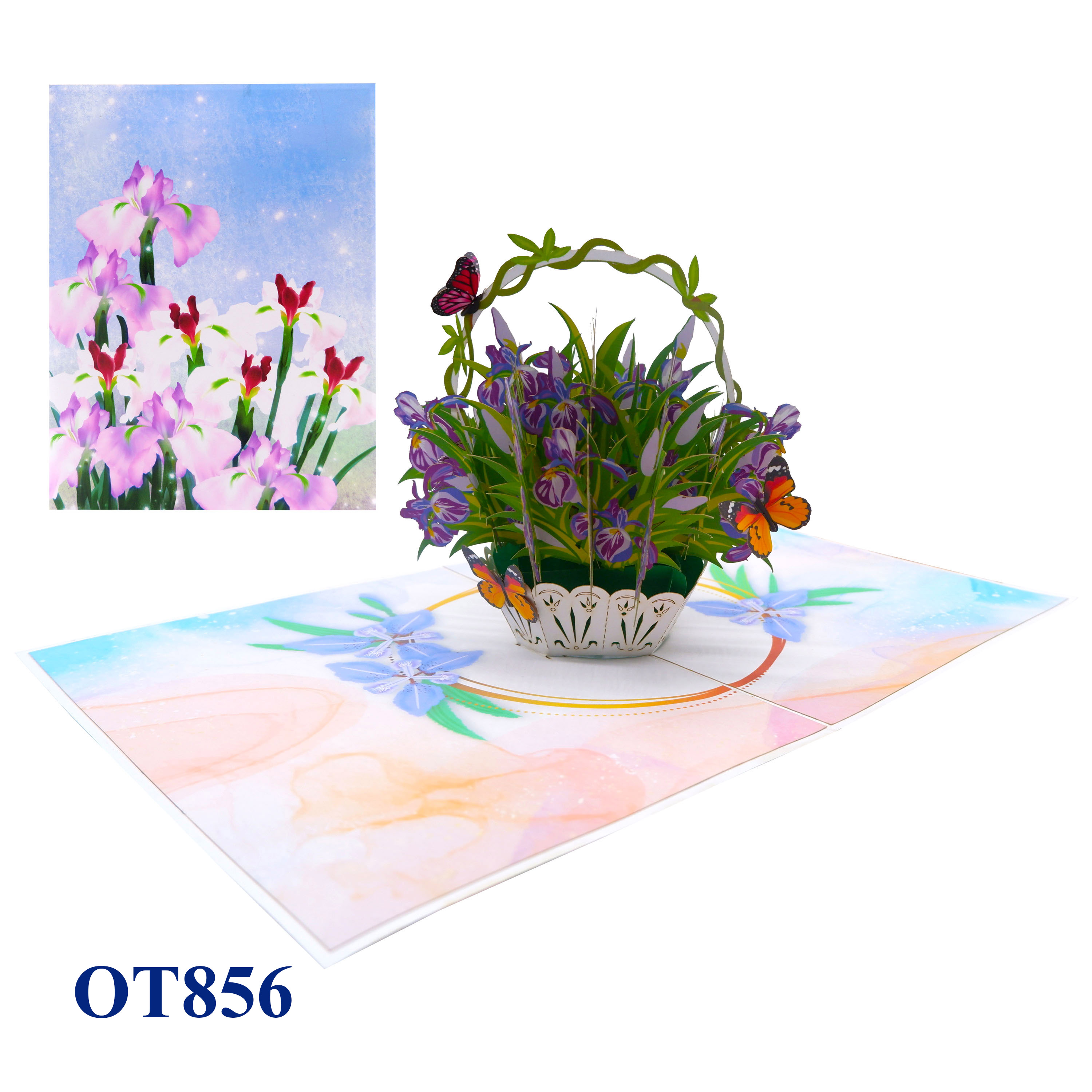 Iris Basket Pop Up Card