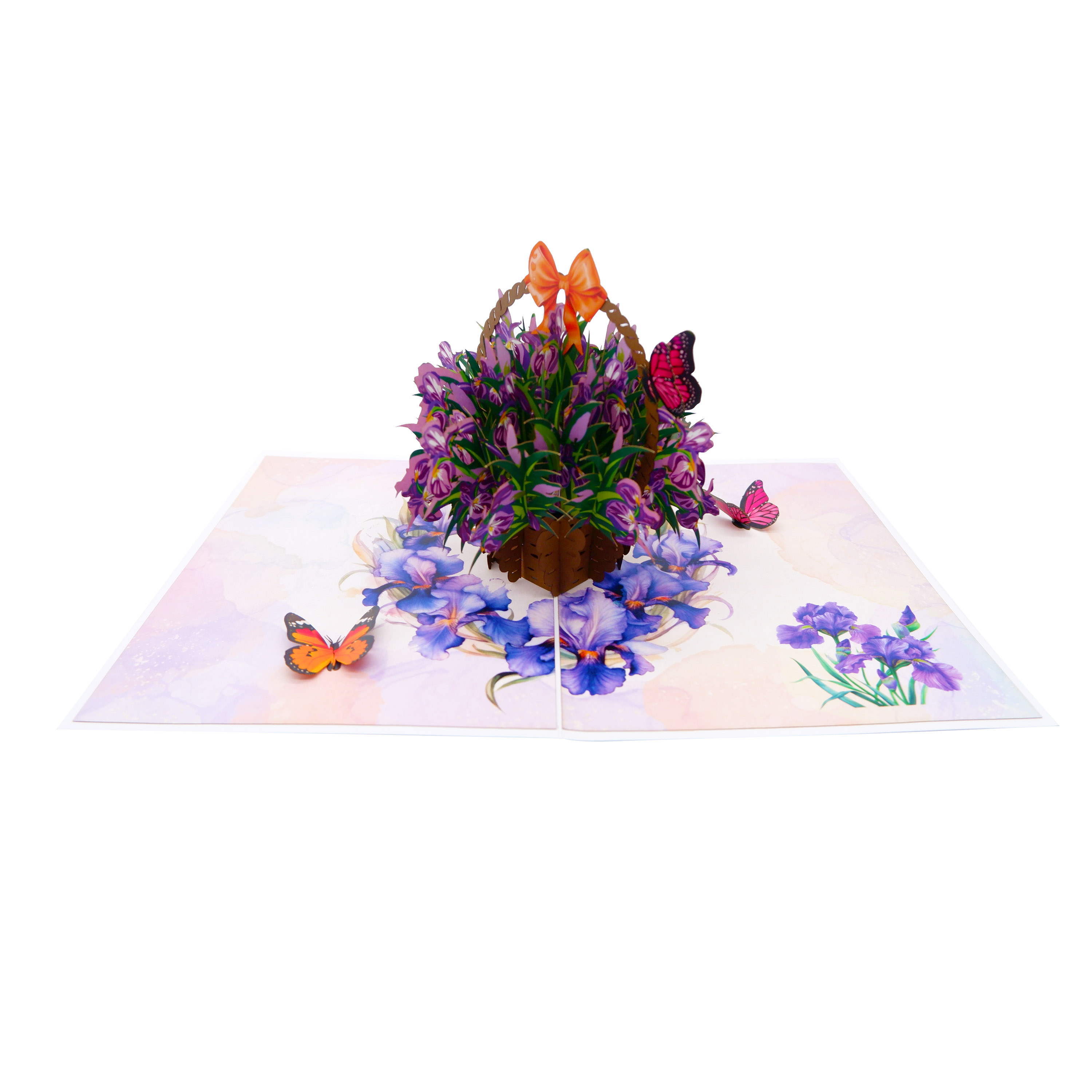 Iris Basket 2 Pop Up Card