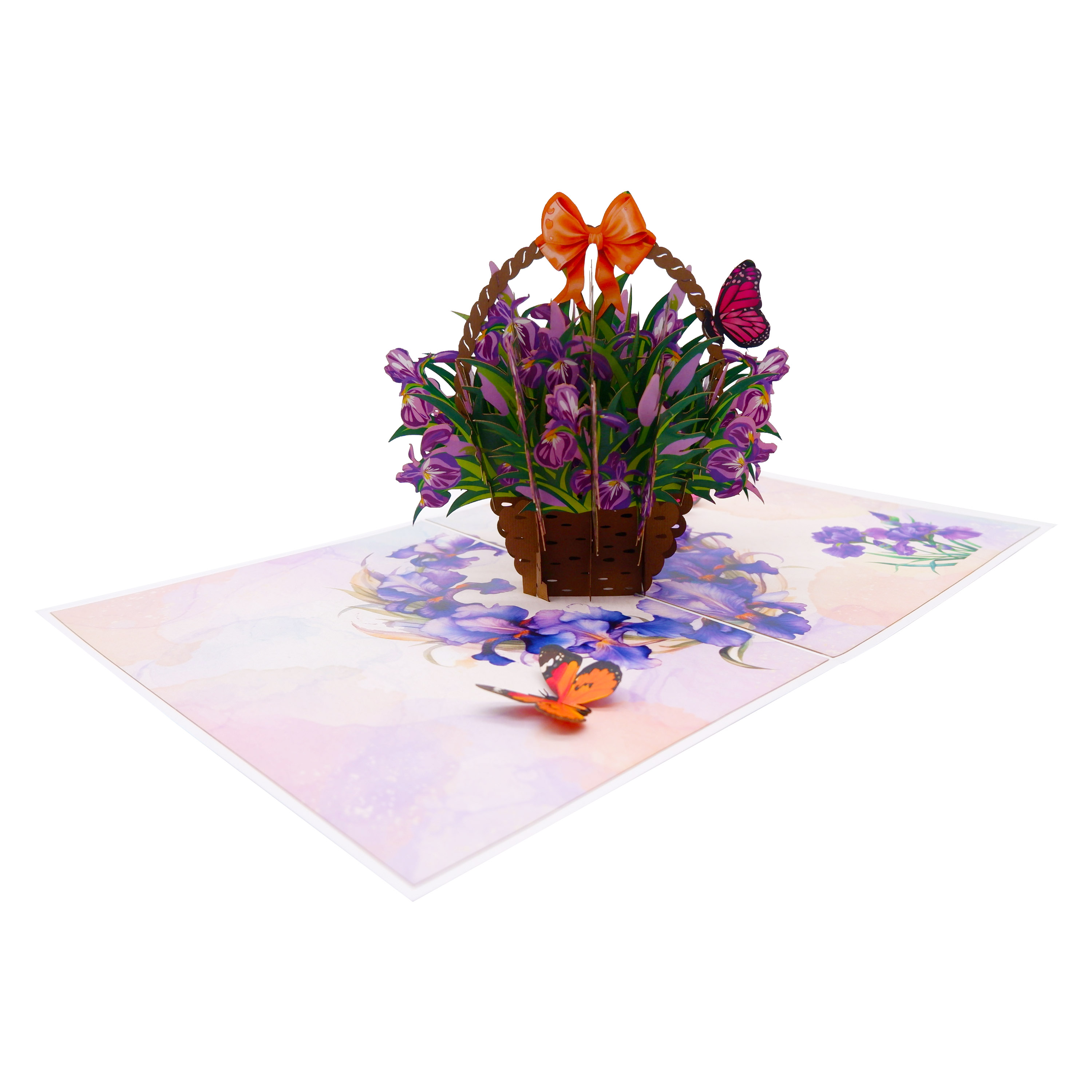 Iris Basket 2 Pop Up Card