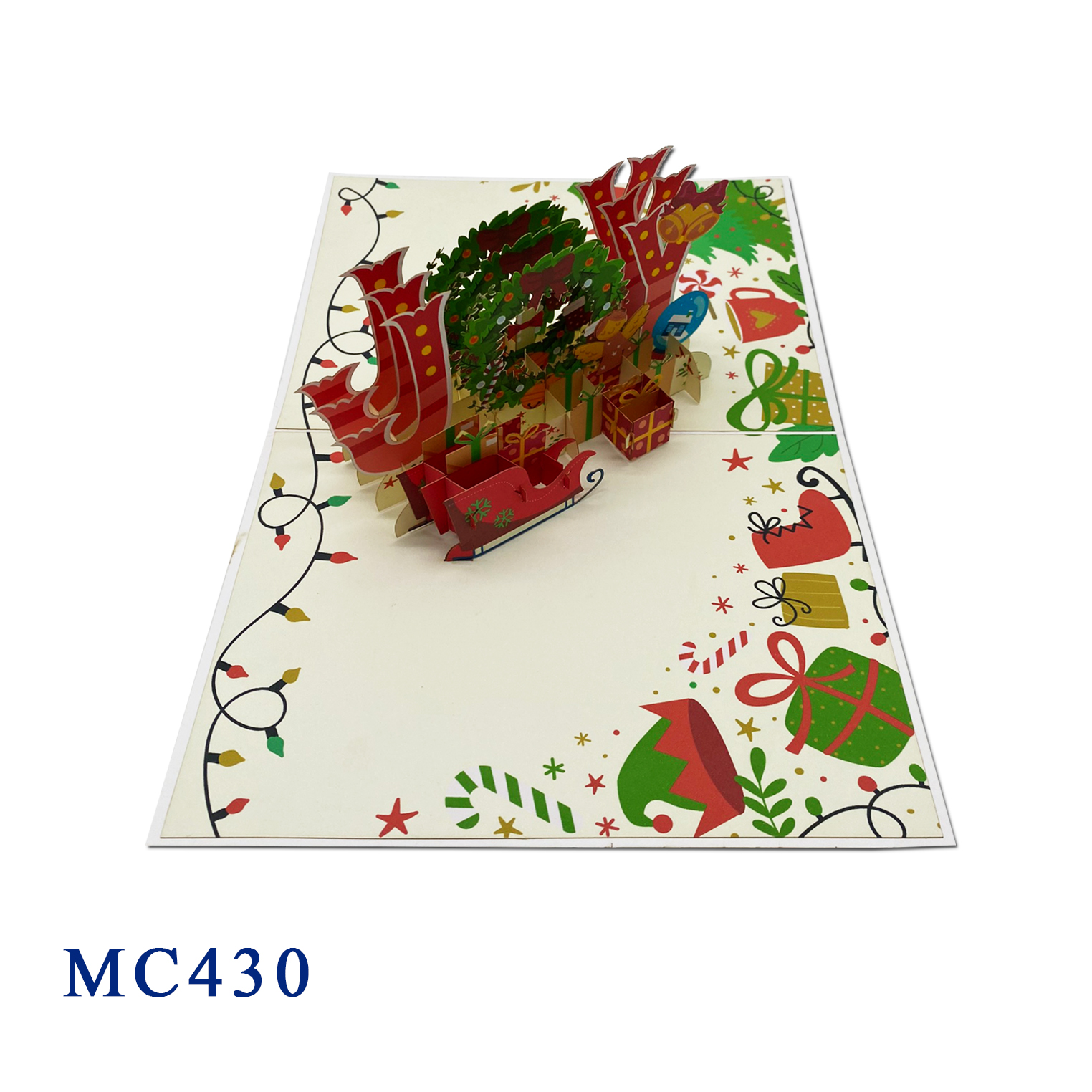 Christmas Joy Holiday Pop Up Card