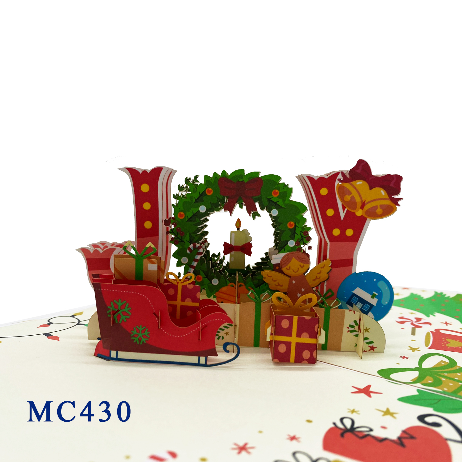 Christmas Joy Holiday Pop Up Card