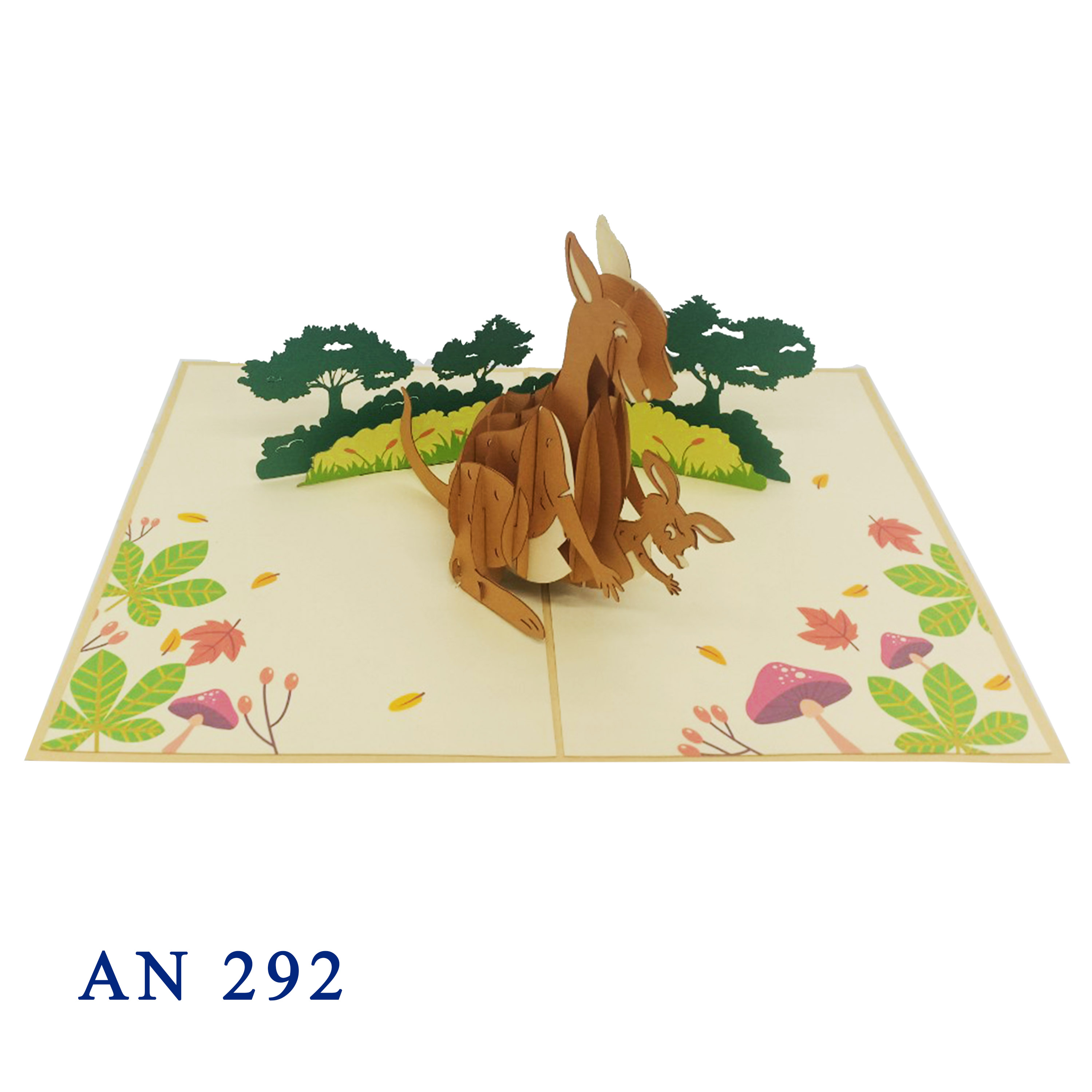Kangaroo Pop Up Card
