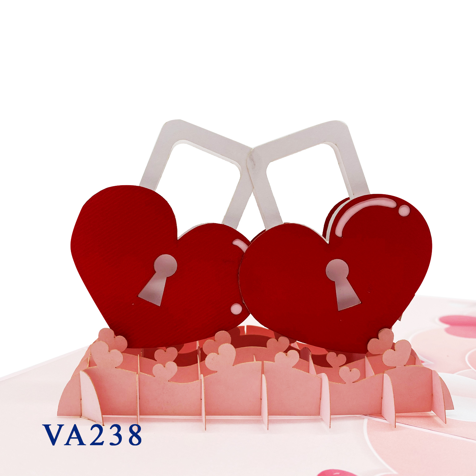 Key Heart Pop Up Card Key Heart Pop Up Card