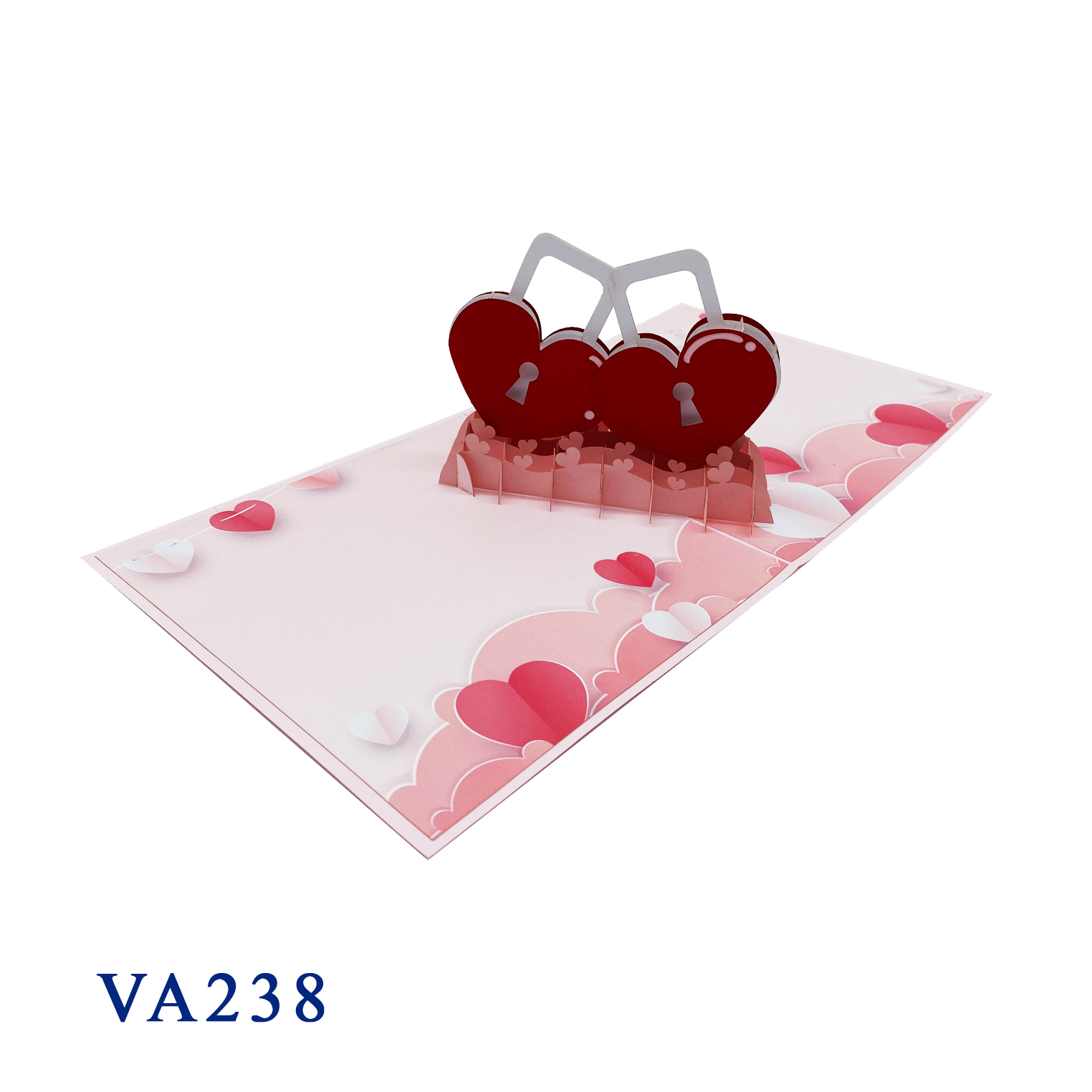 Key Heart Pop Up Card