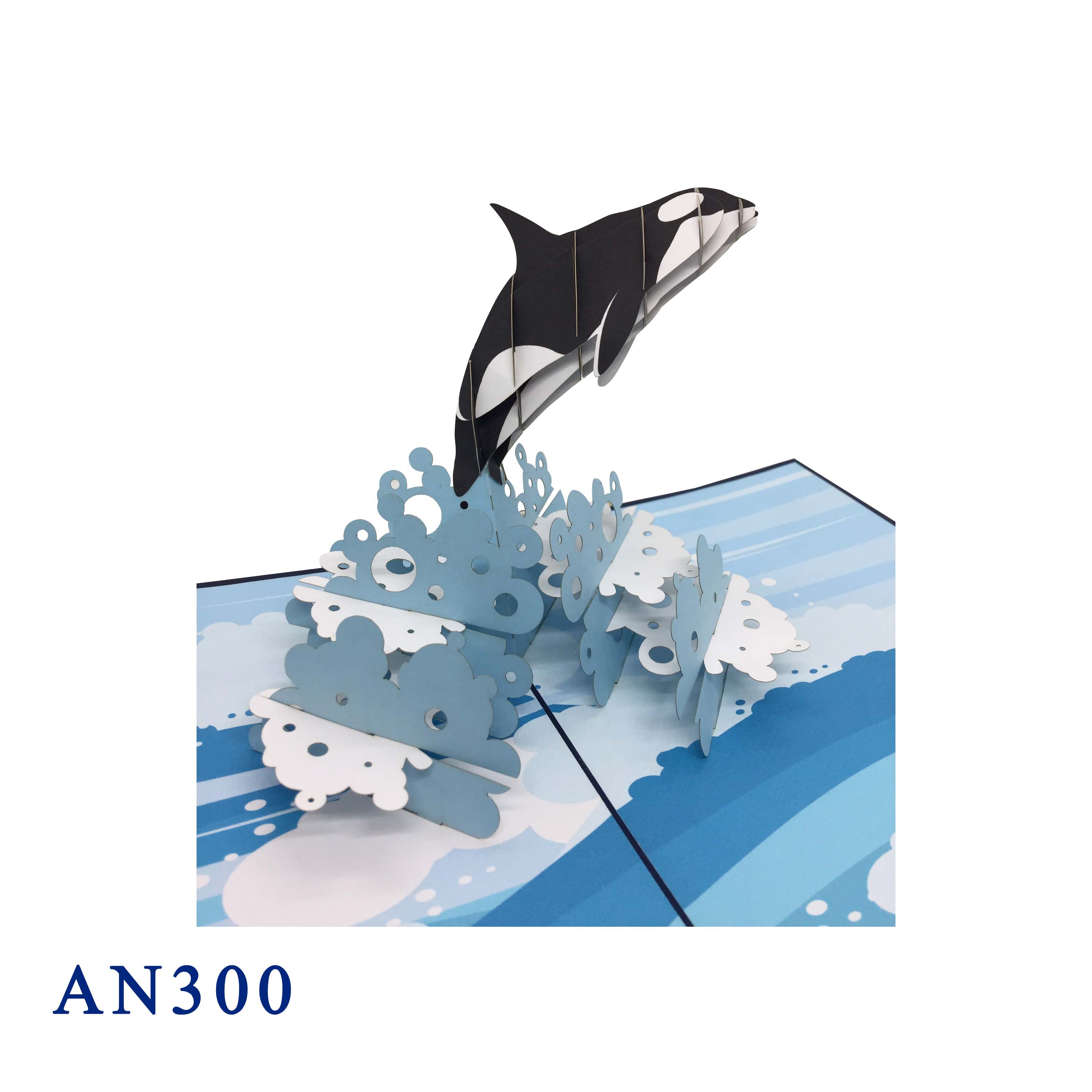 Killer Whale Pop Up Card