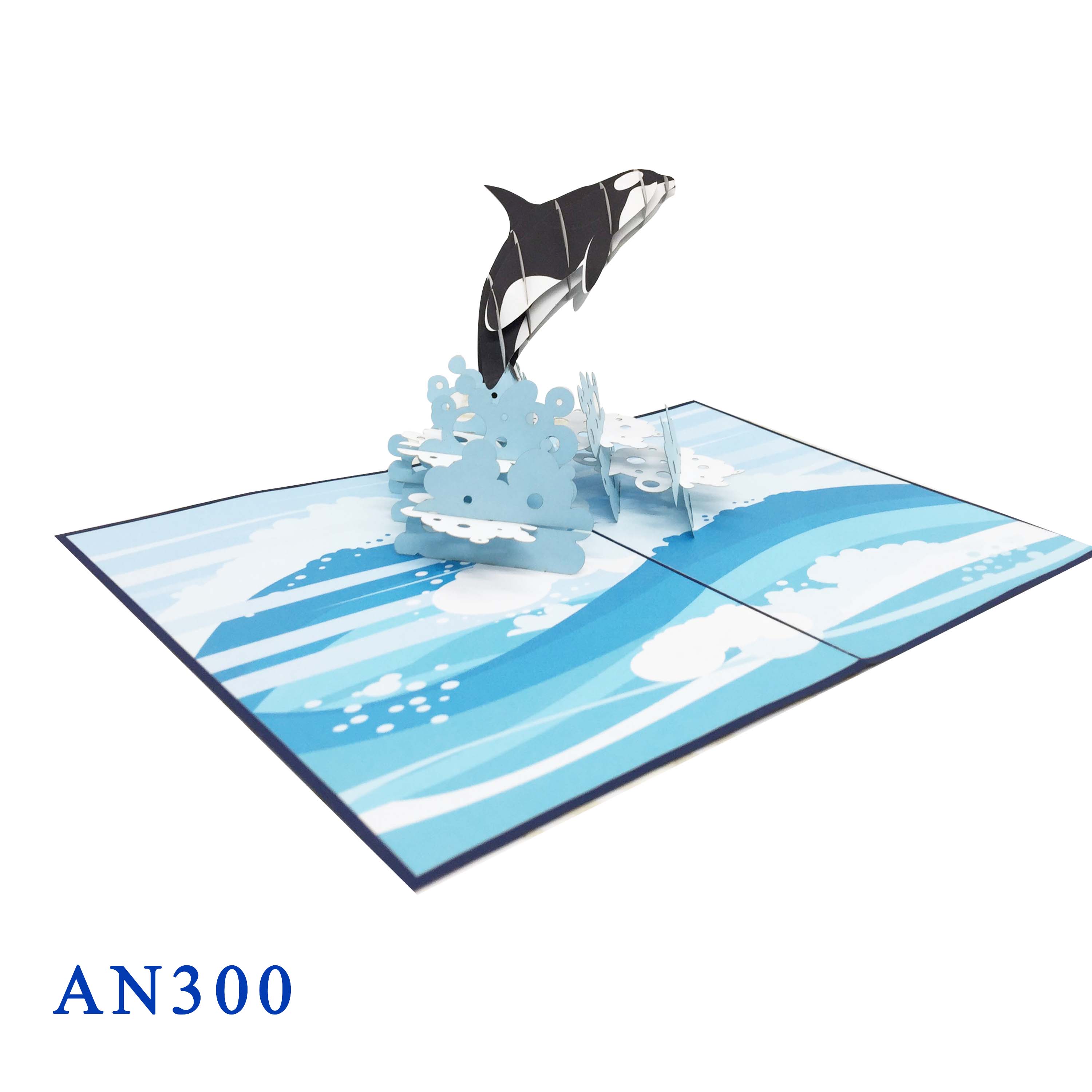 Killer Whale Pop Up Card