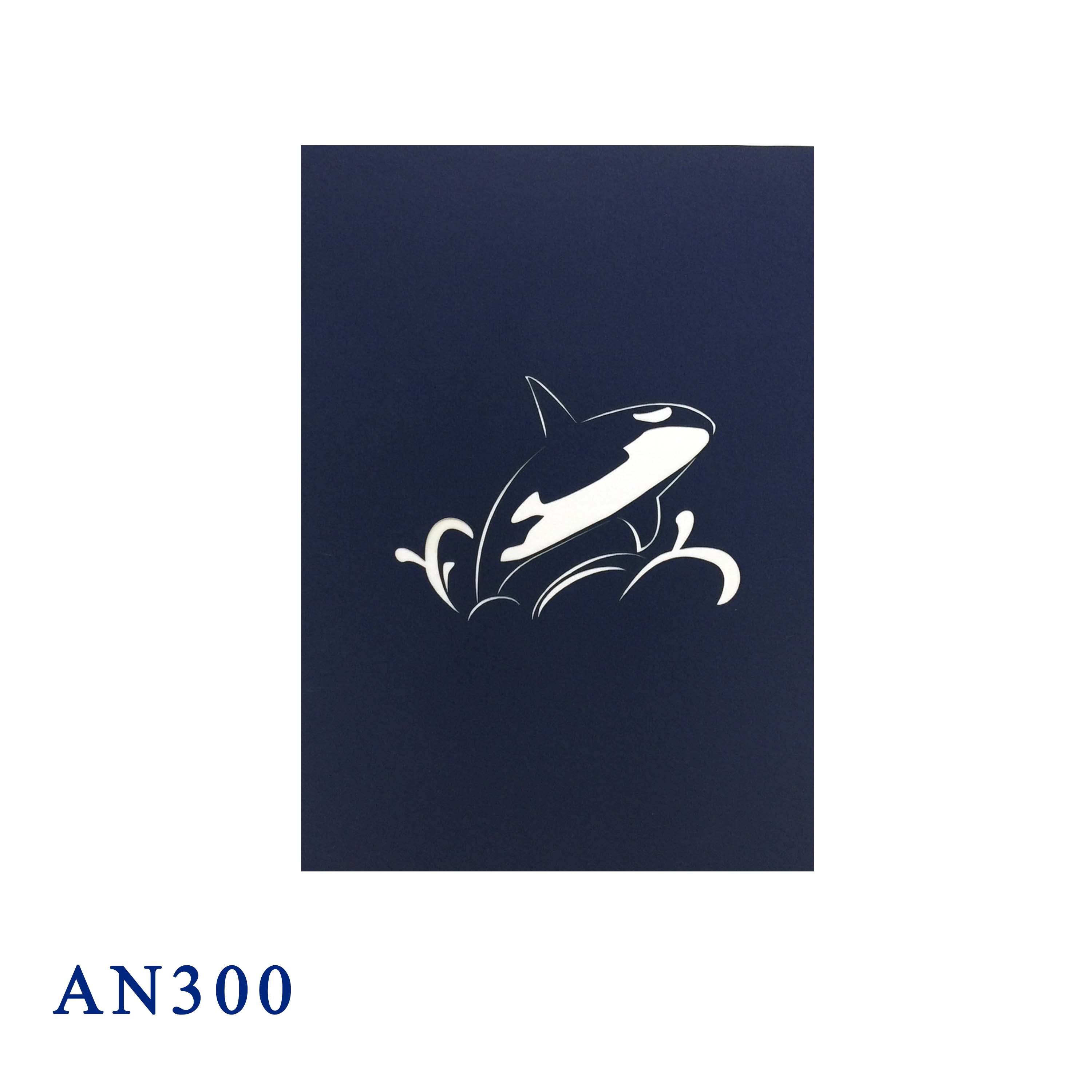 Killer Whale Pop Up Card