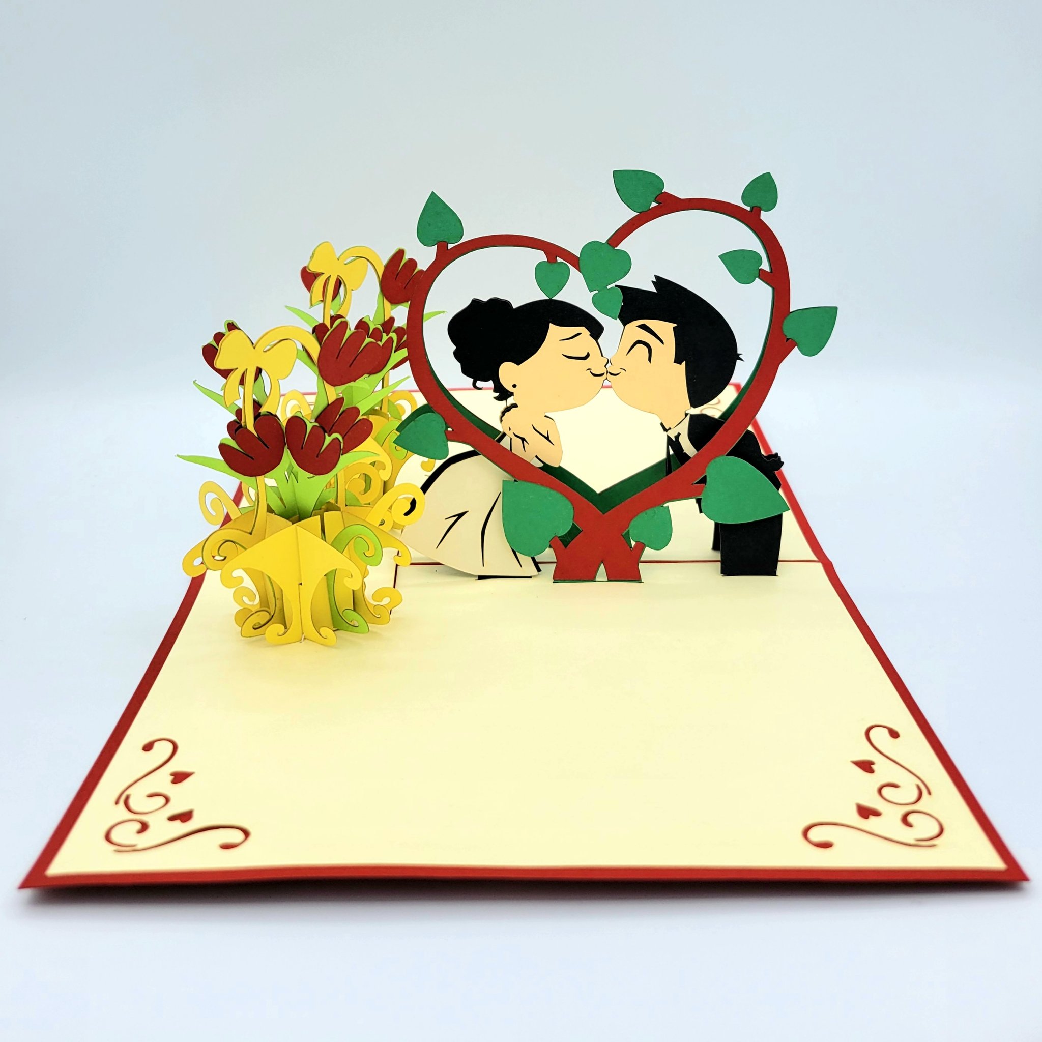 Adorable Wedding Pop Up Card