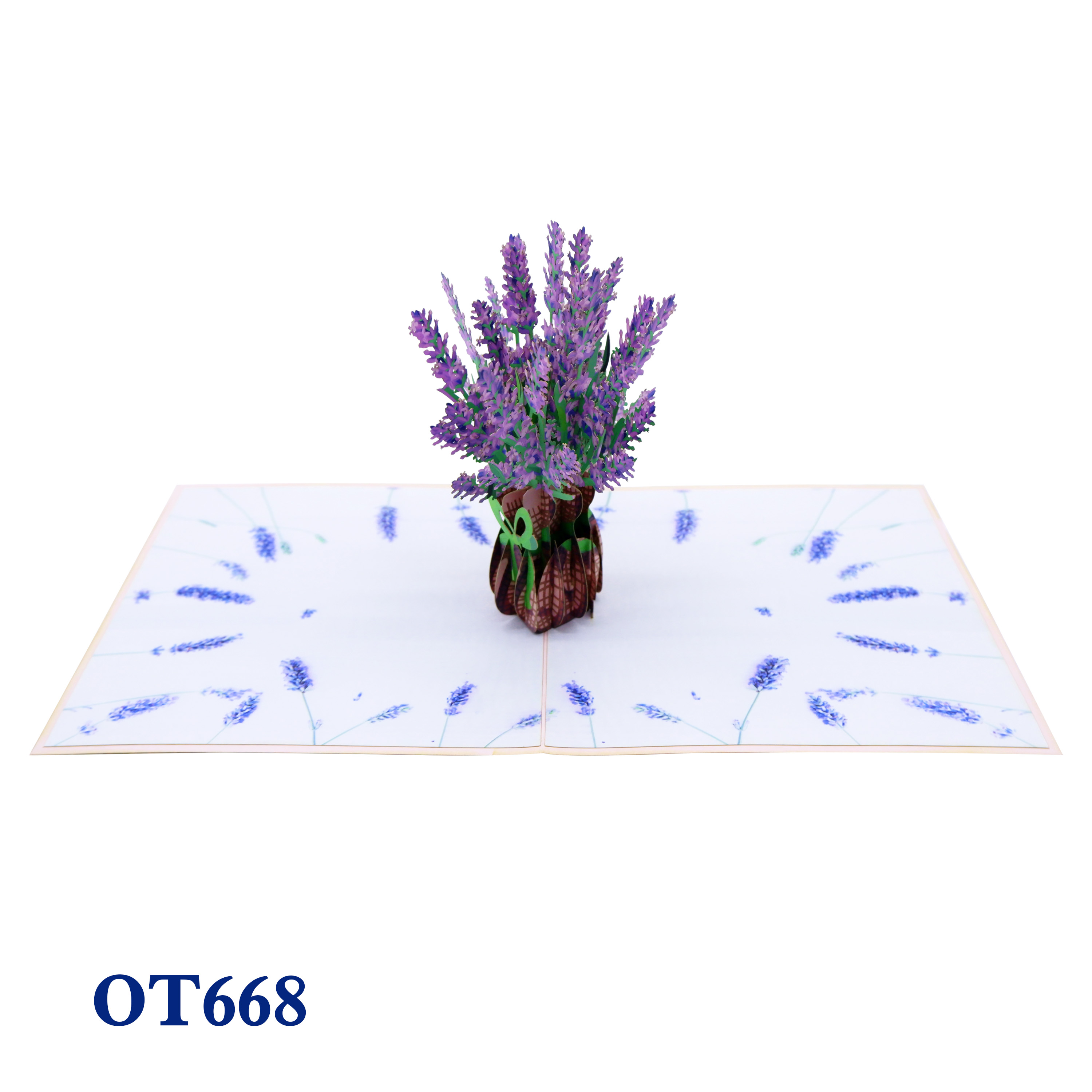 Lavender Bouquet Pop Up Card