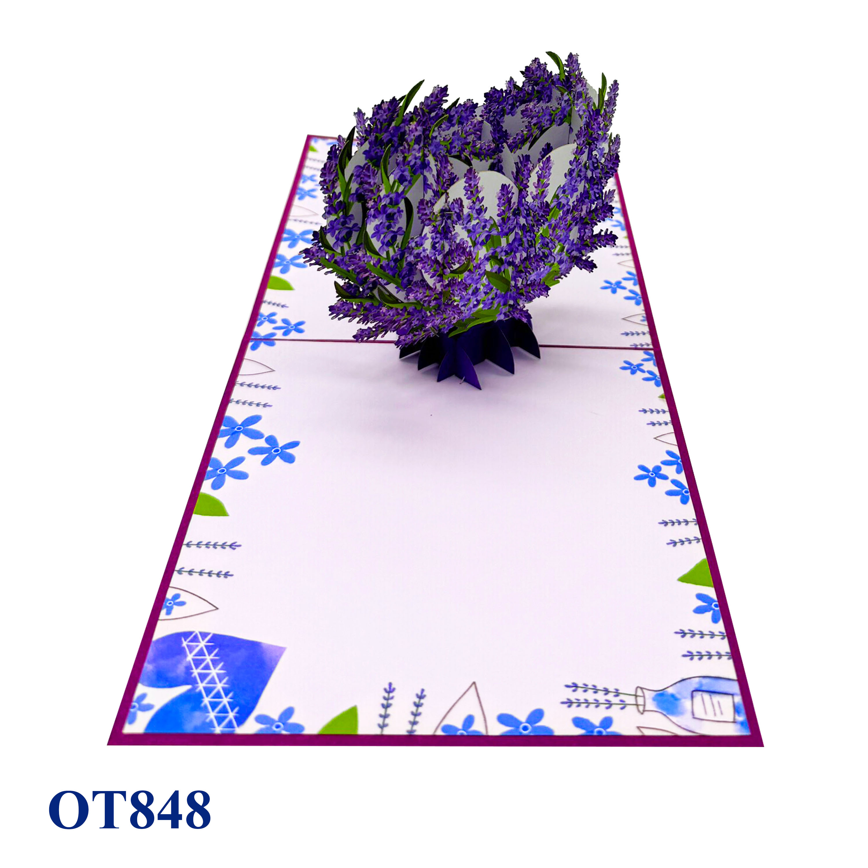 Lavender Heart Pop Up Card