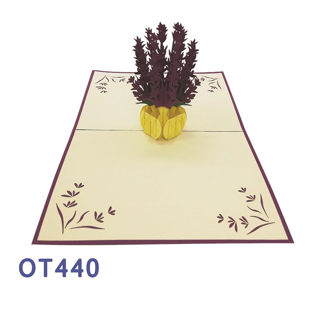 Lavender Pop Up 3D Cards