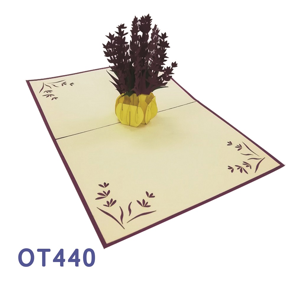 Lavender Pop Up 3D Cards