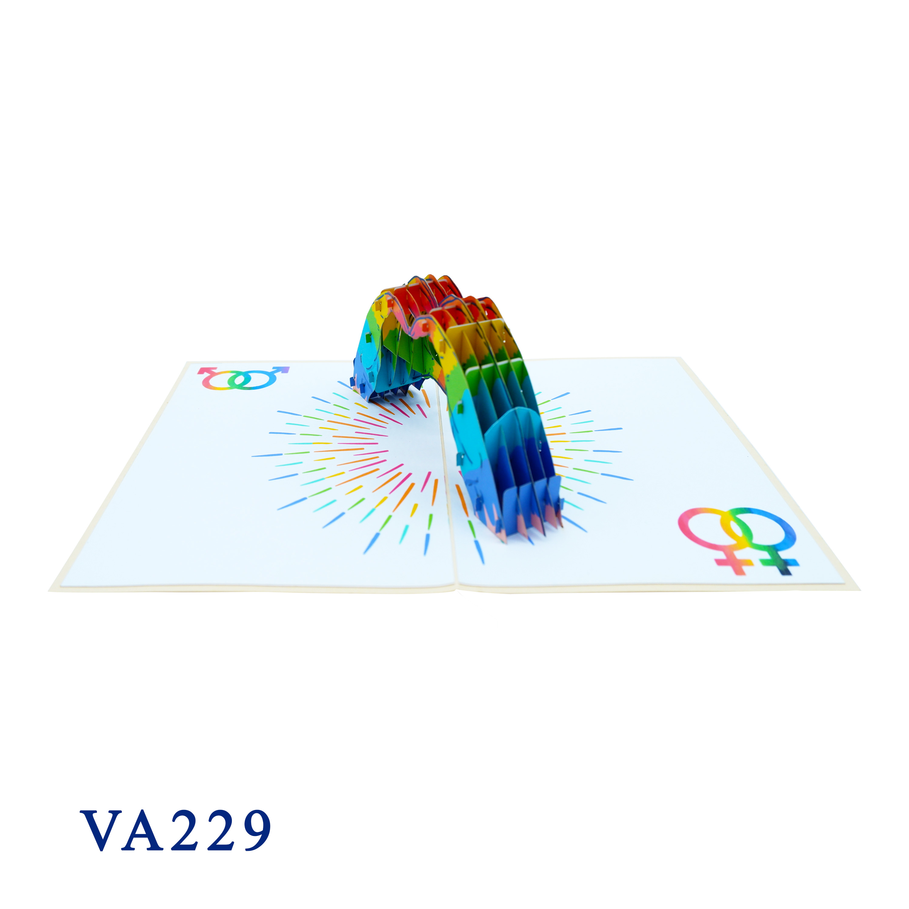 LGBT Heart In Hand 3D Pop Up Card