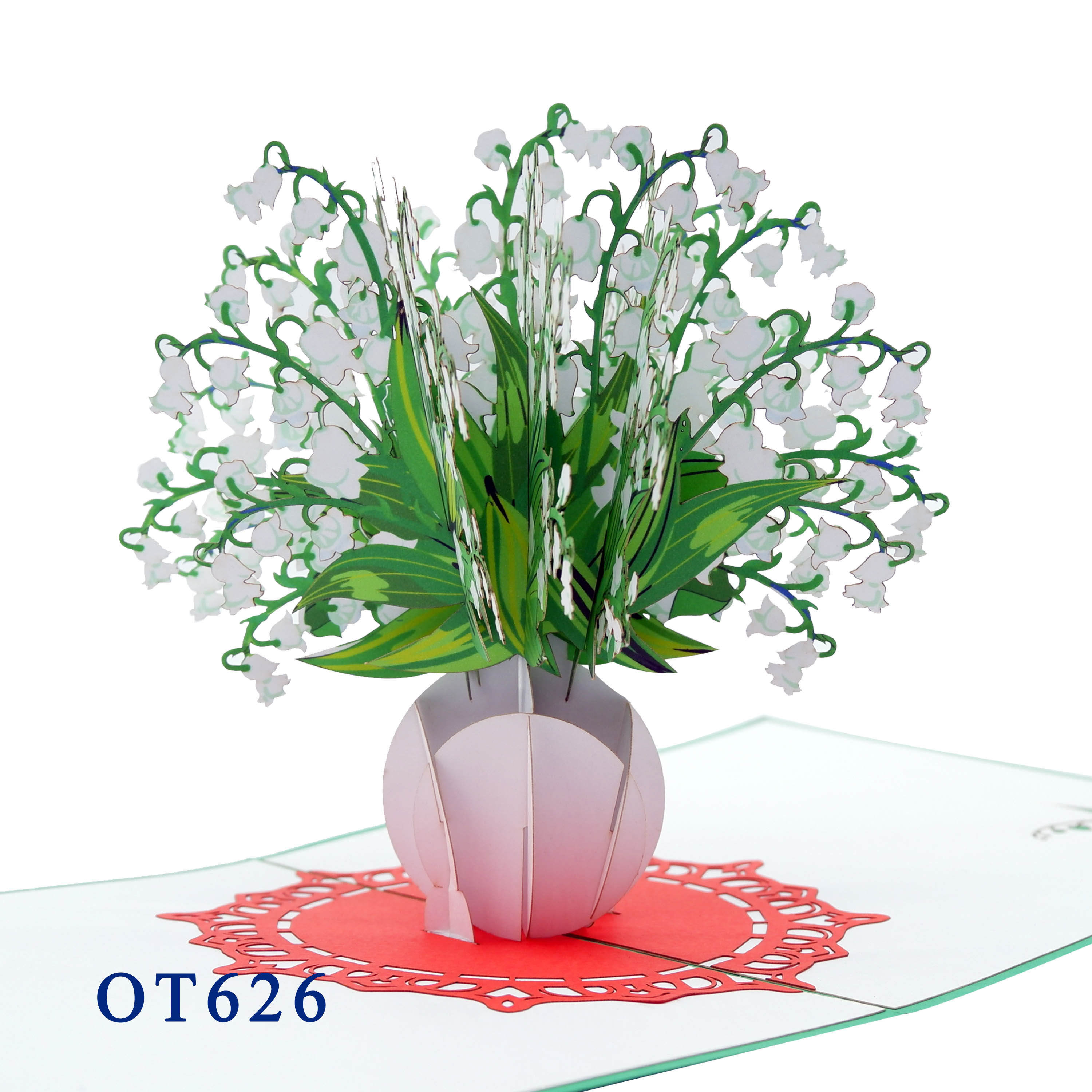 Lilies Of The Valley Pop Up Card