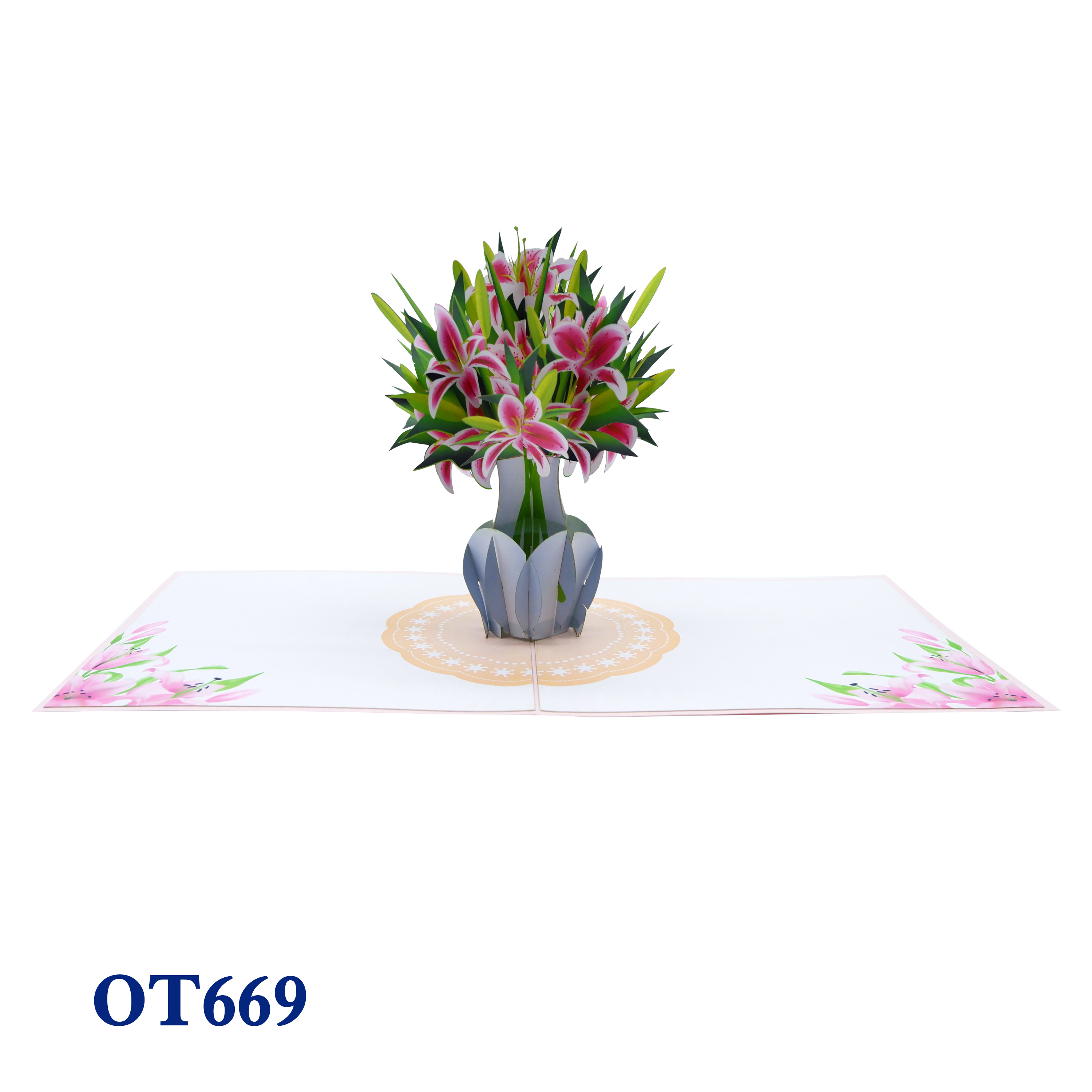 Lily Vase Pop Up Card