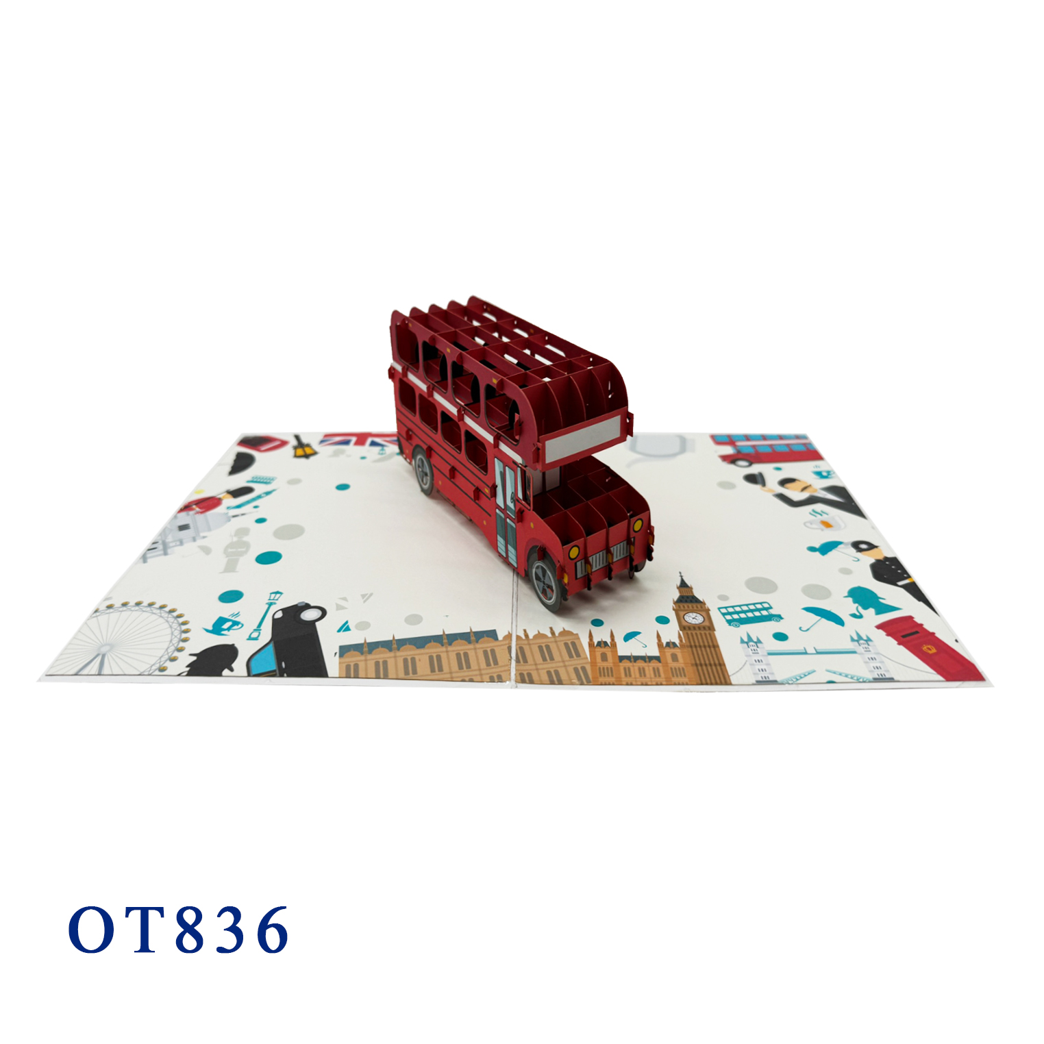 London Bus Pop Up Card